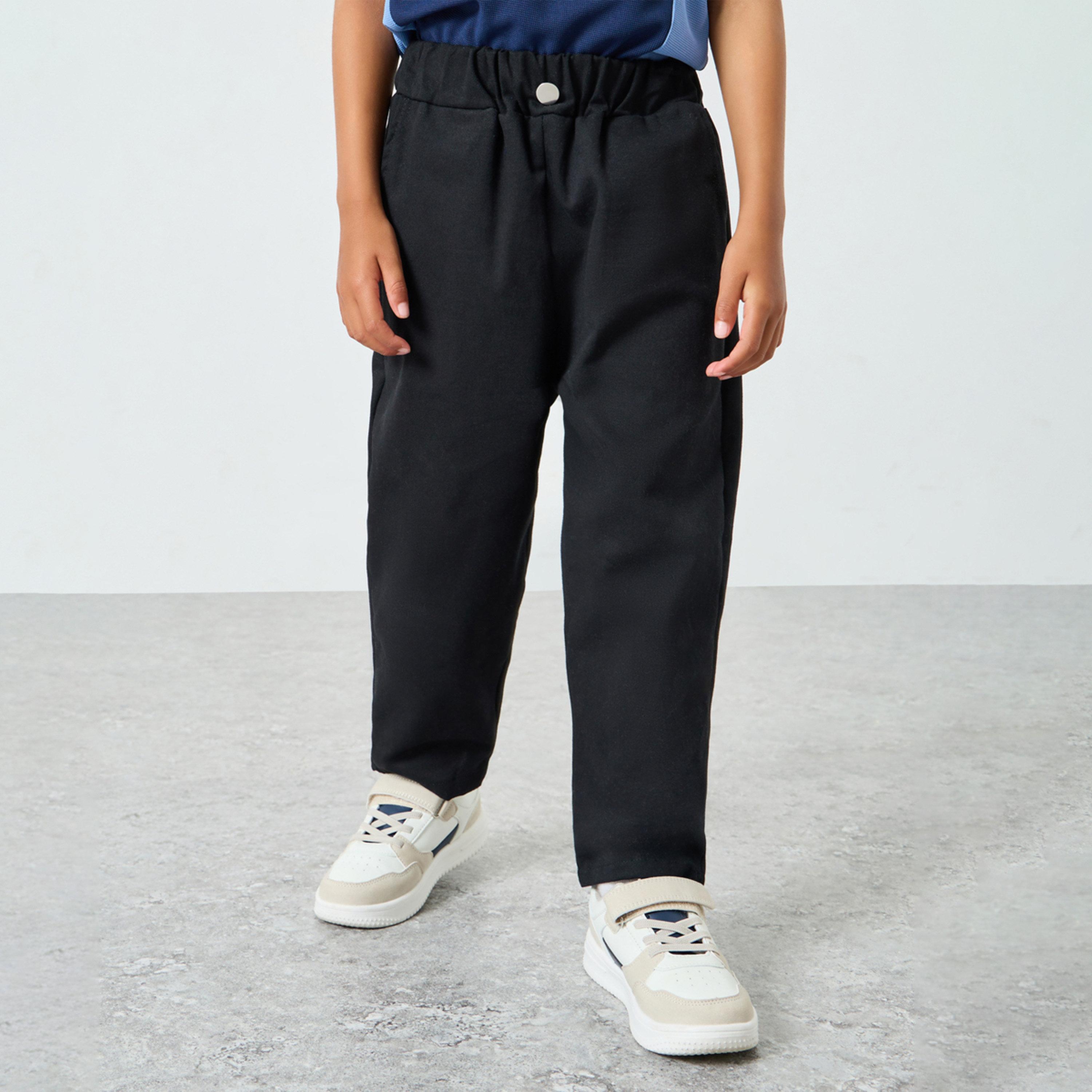 بنطال قطن للأولاد بجيوب جانبية-boys-clothing-bottoms-trousers-image-1