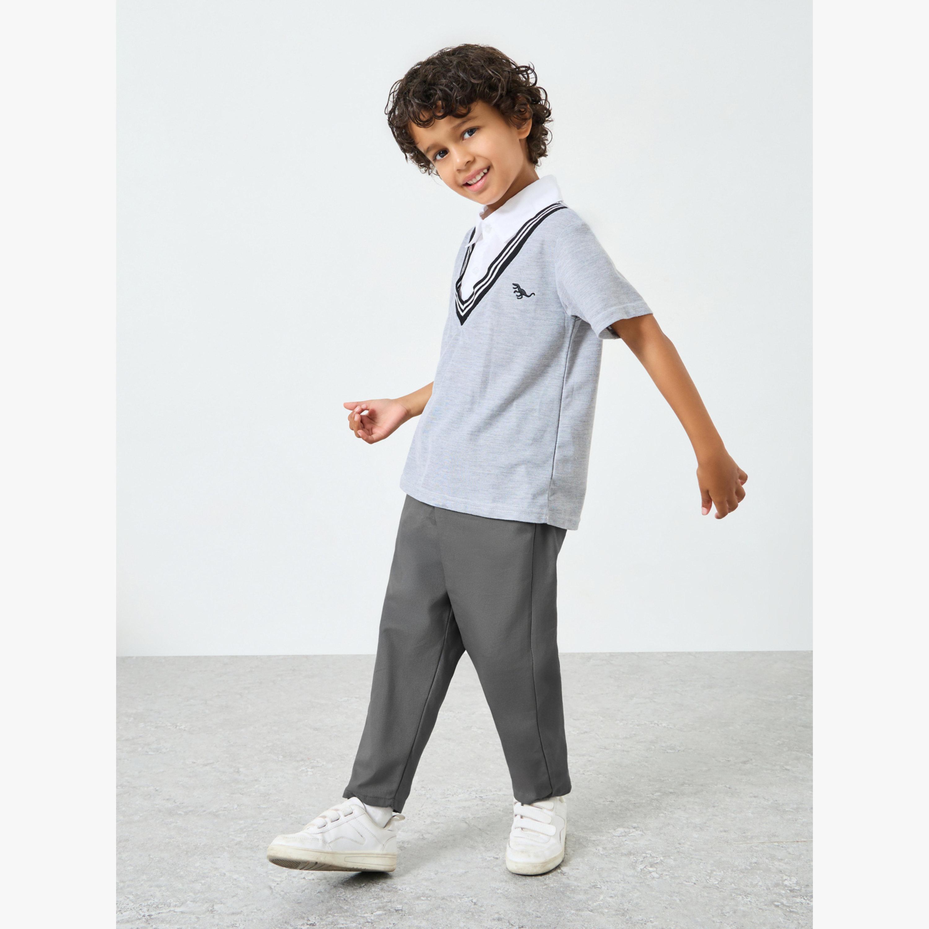 Styli Boys Cotton Pants with Side Pocket-boys-clothing-bottoms-trousers-image-2