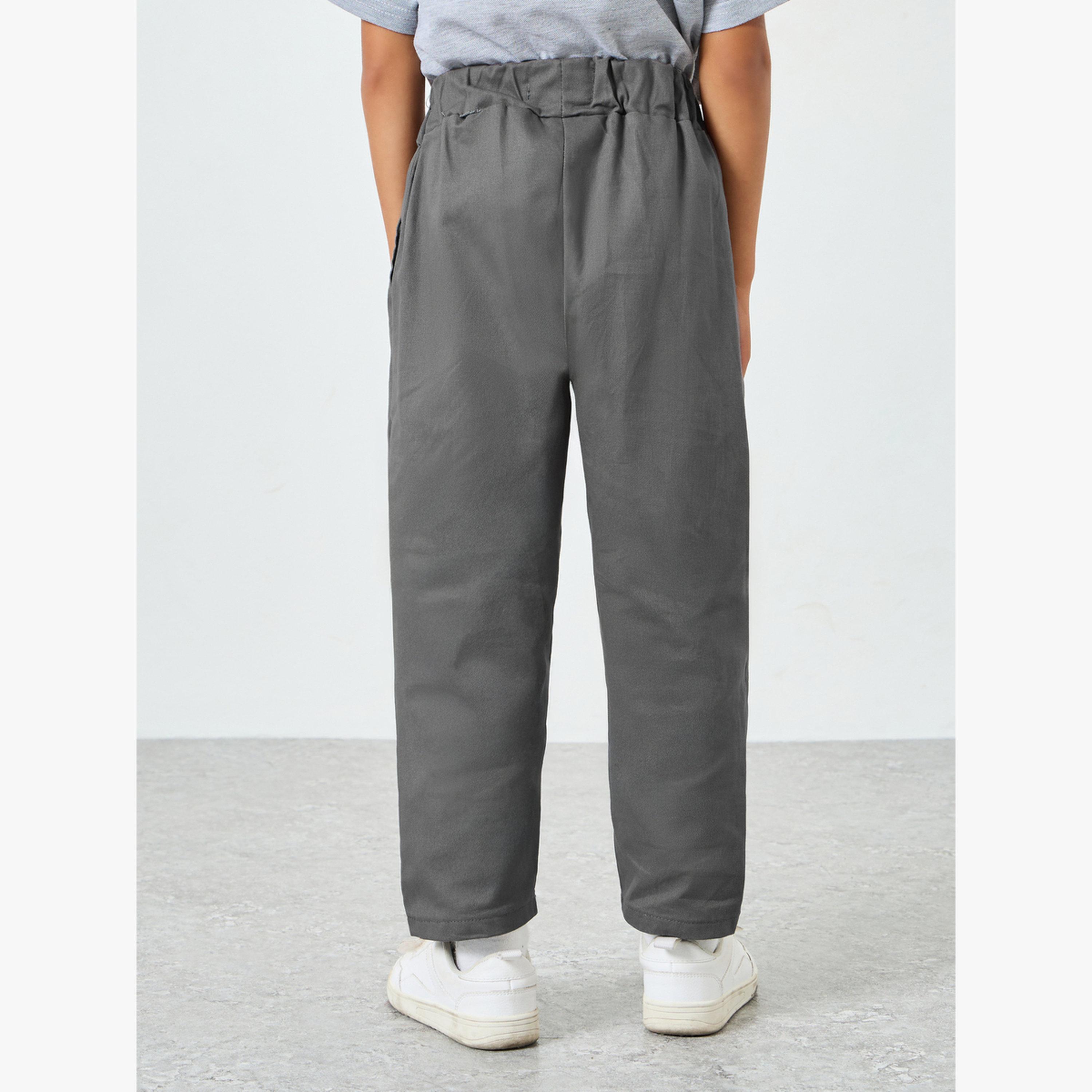 Styli Boys Cotton Pants with Side Pocket-boys-clothing-bottoms-trousers-image-4