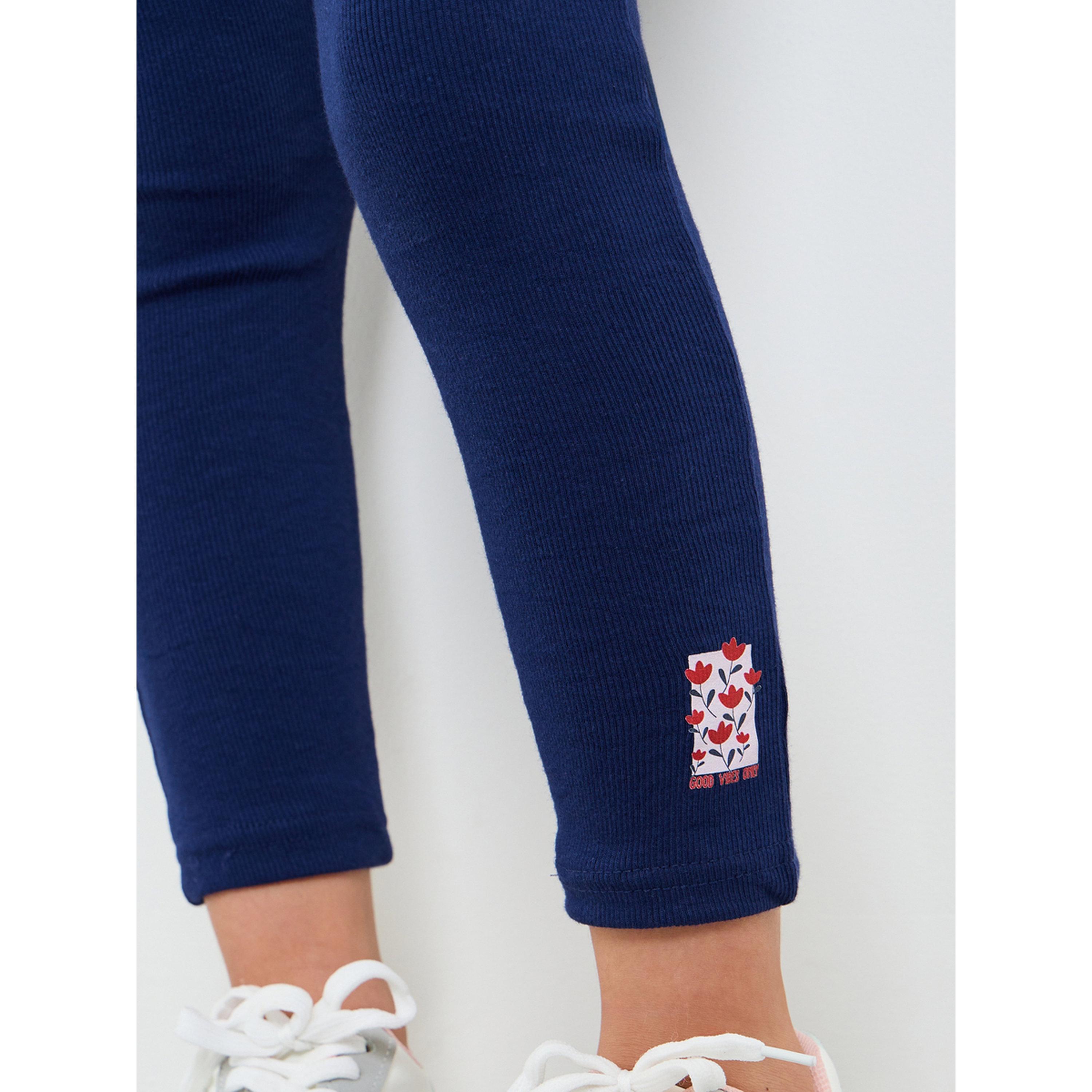 ليقنز مضلع بطبعة جرافيك للبنات-girls-clothing-bottoms-leggings-image-3