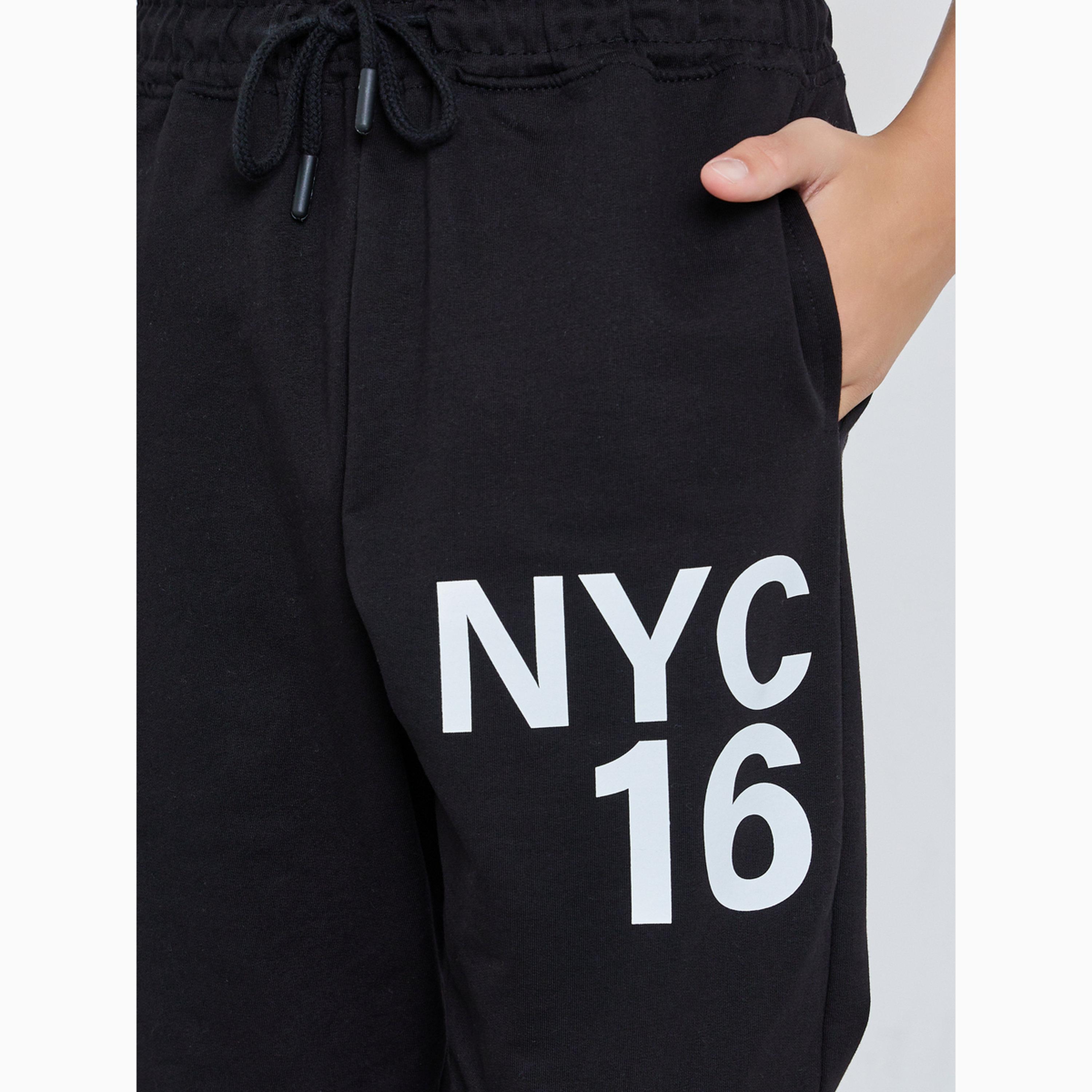 جوغر قطن بطبعة إن واي سي-boys-clothing-bottoms-joggersandtrackpants-image-3
