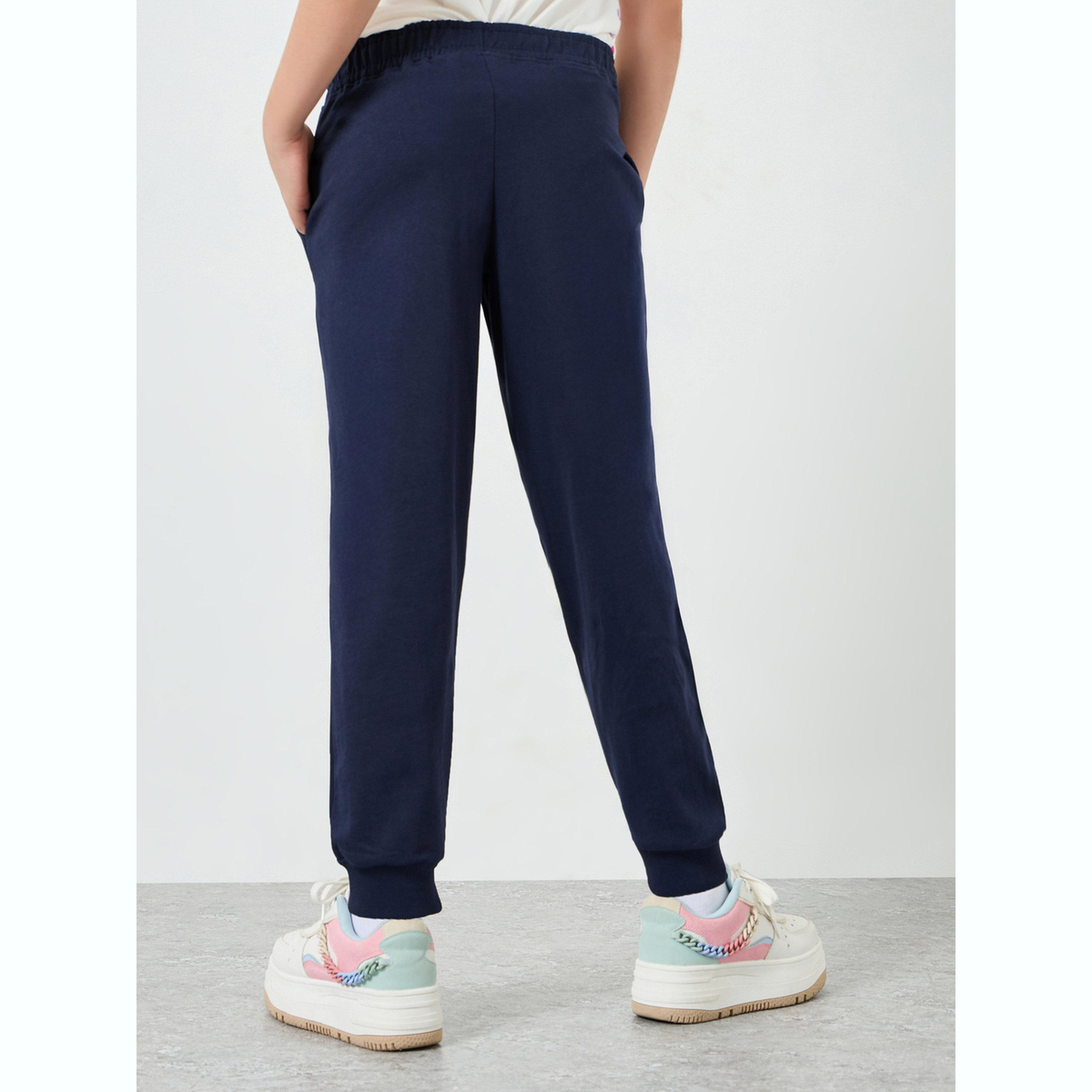 جوغر سادة بشعار للبنات المراهقات-girls-clothing-bottoms-joggersandtrackpants-image-4
