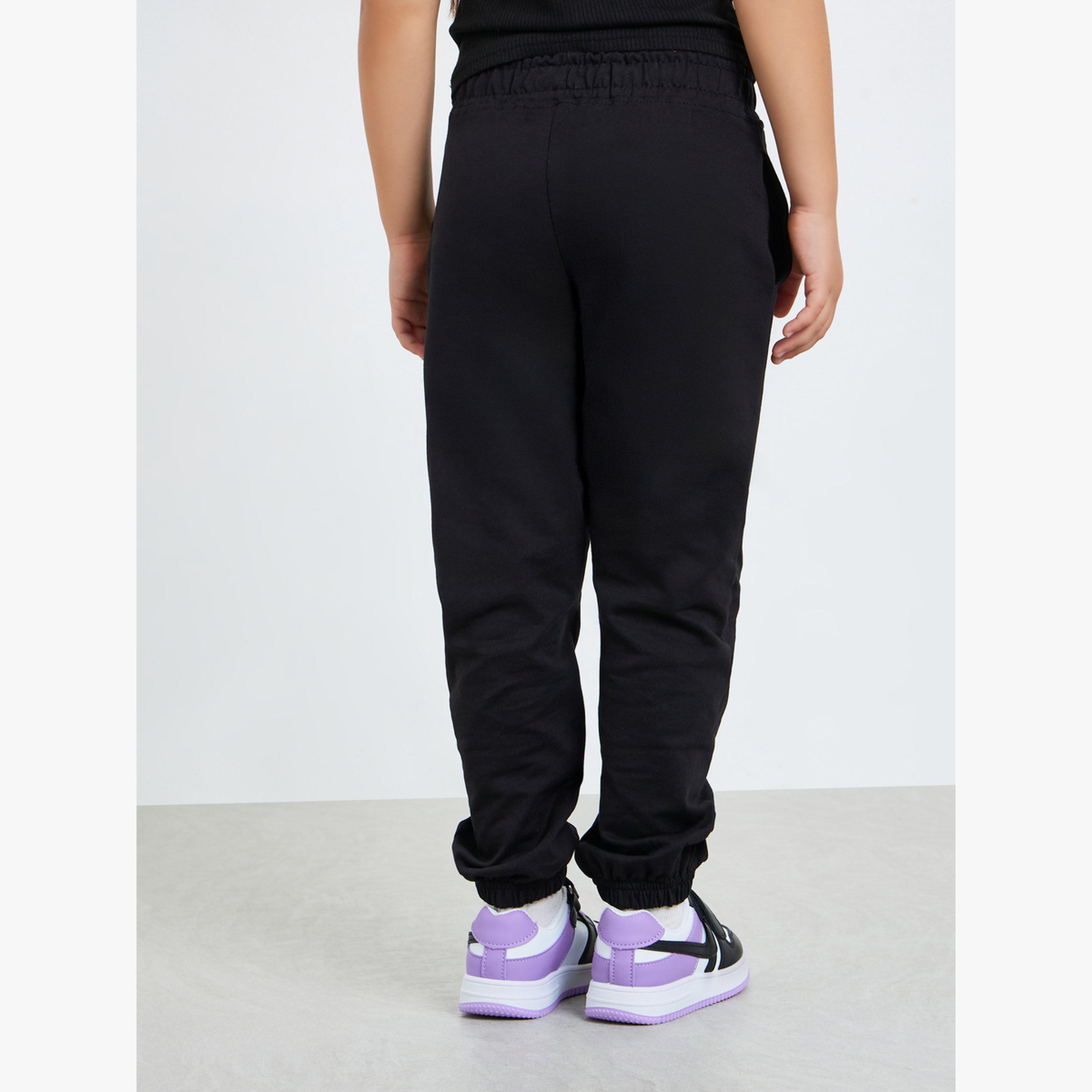 جوغر قطن بطبعة جرافيك للبنات-girls-clothing-bottoms-joggersandtrackpants-image-5