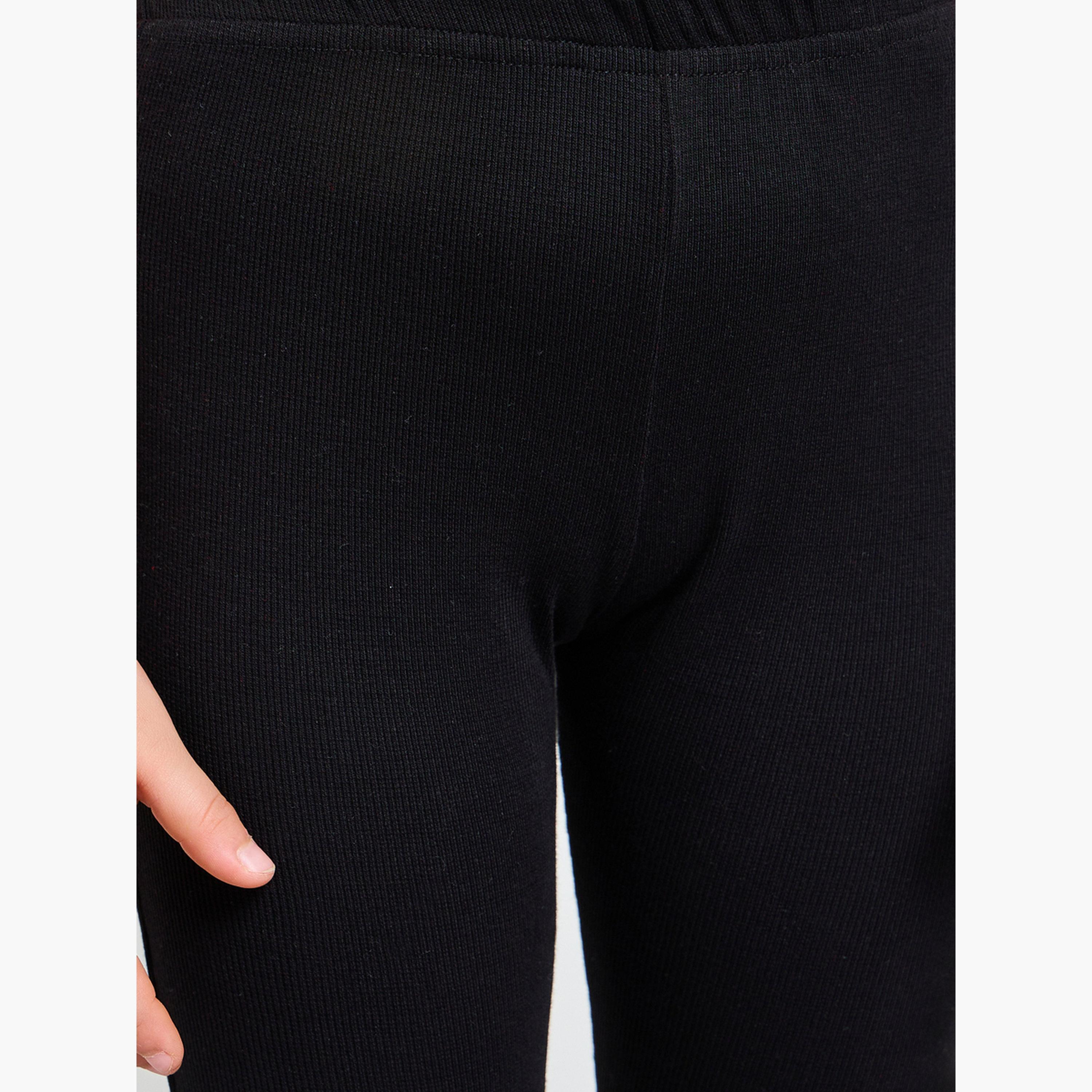 ليقنز بتفاصيل مضلعة وحافة مموجة للبنات-girls-clothing-bottoms-leggings-image-3