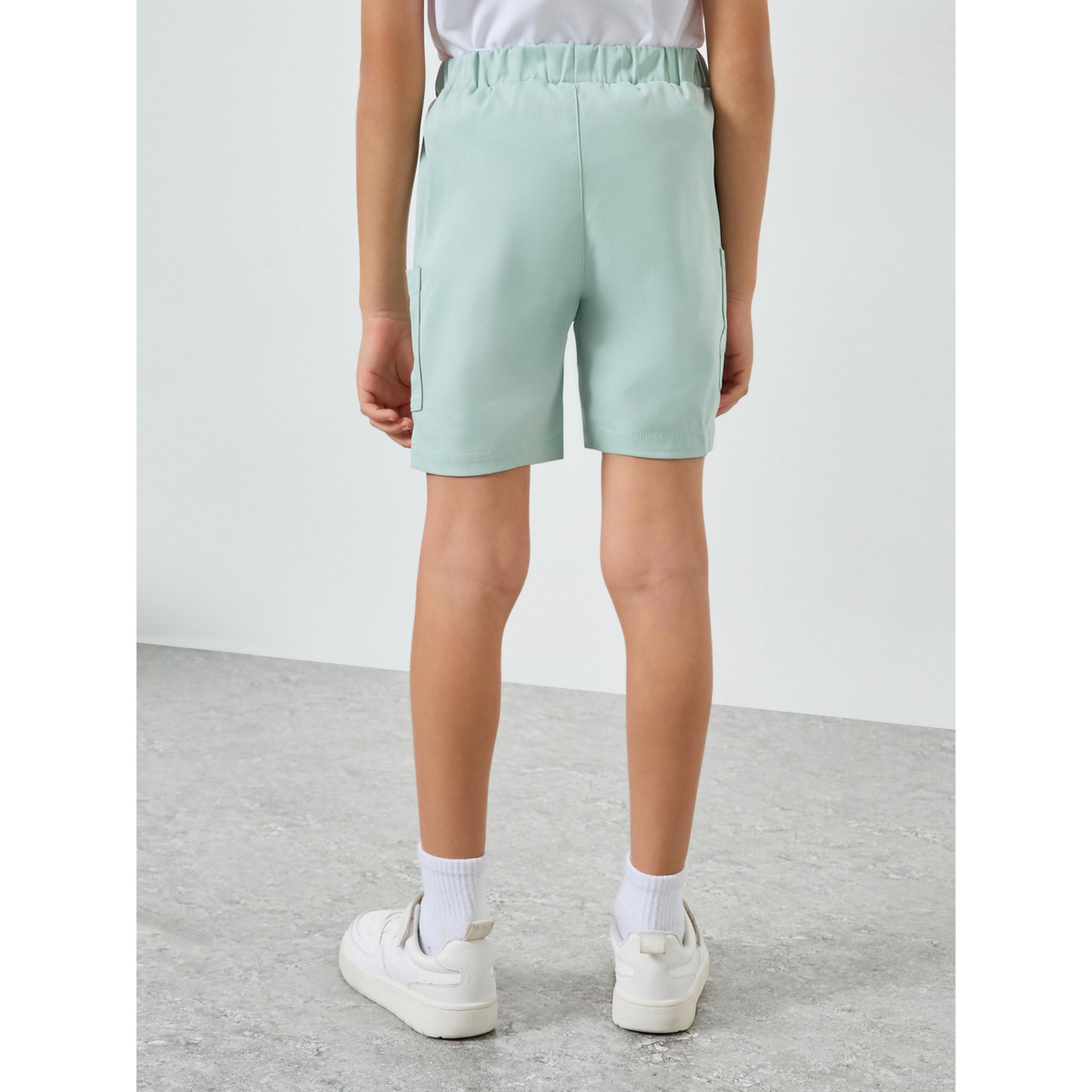 Styli Kids Green Cargo Shorts-boys-clothing-bottoms-shorts-image-4