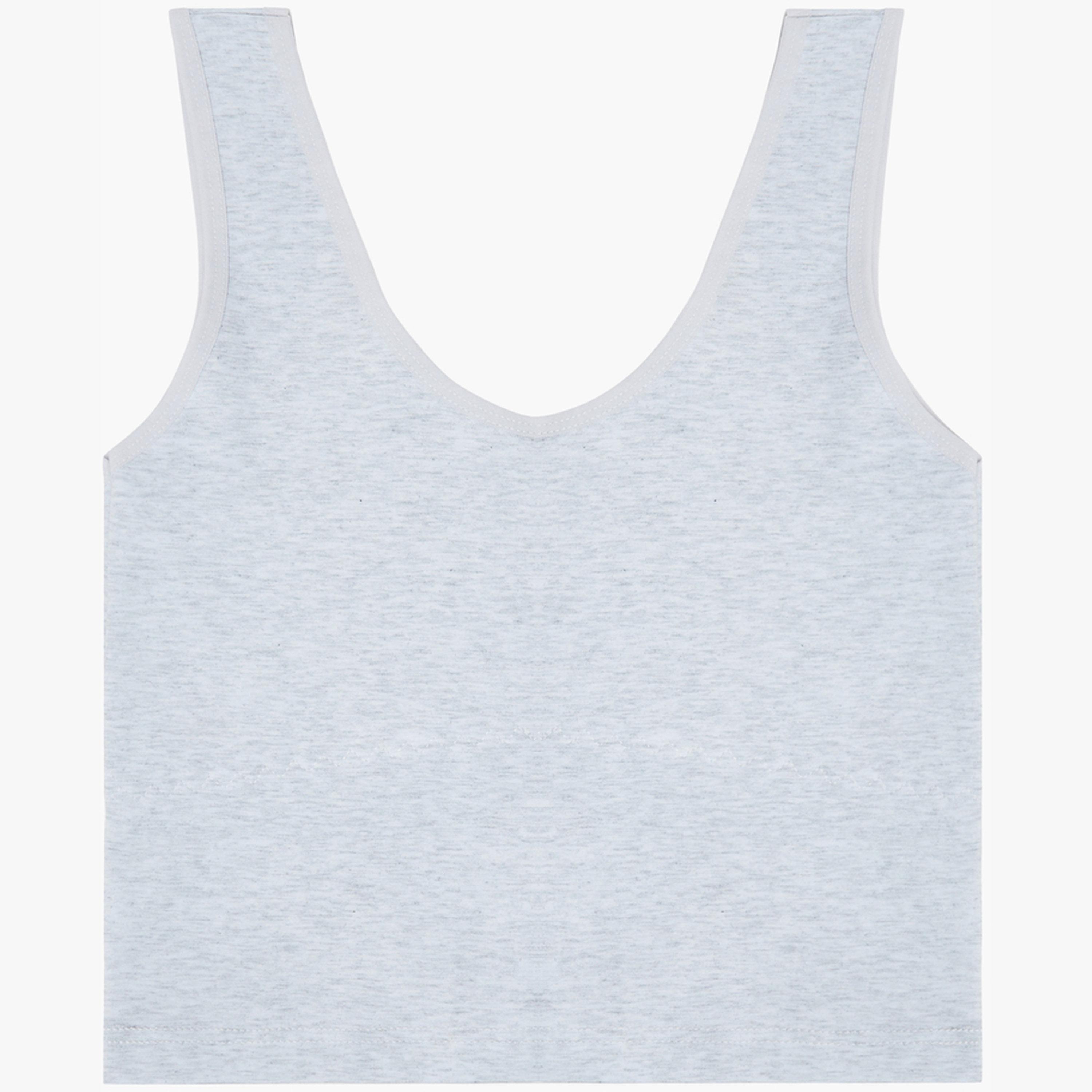 Styli Girls Grey Cotton Cami-girls-clothing-innerwear-image-1