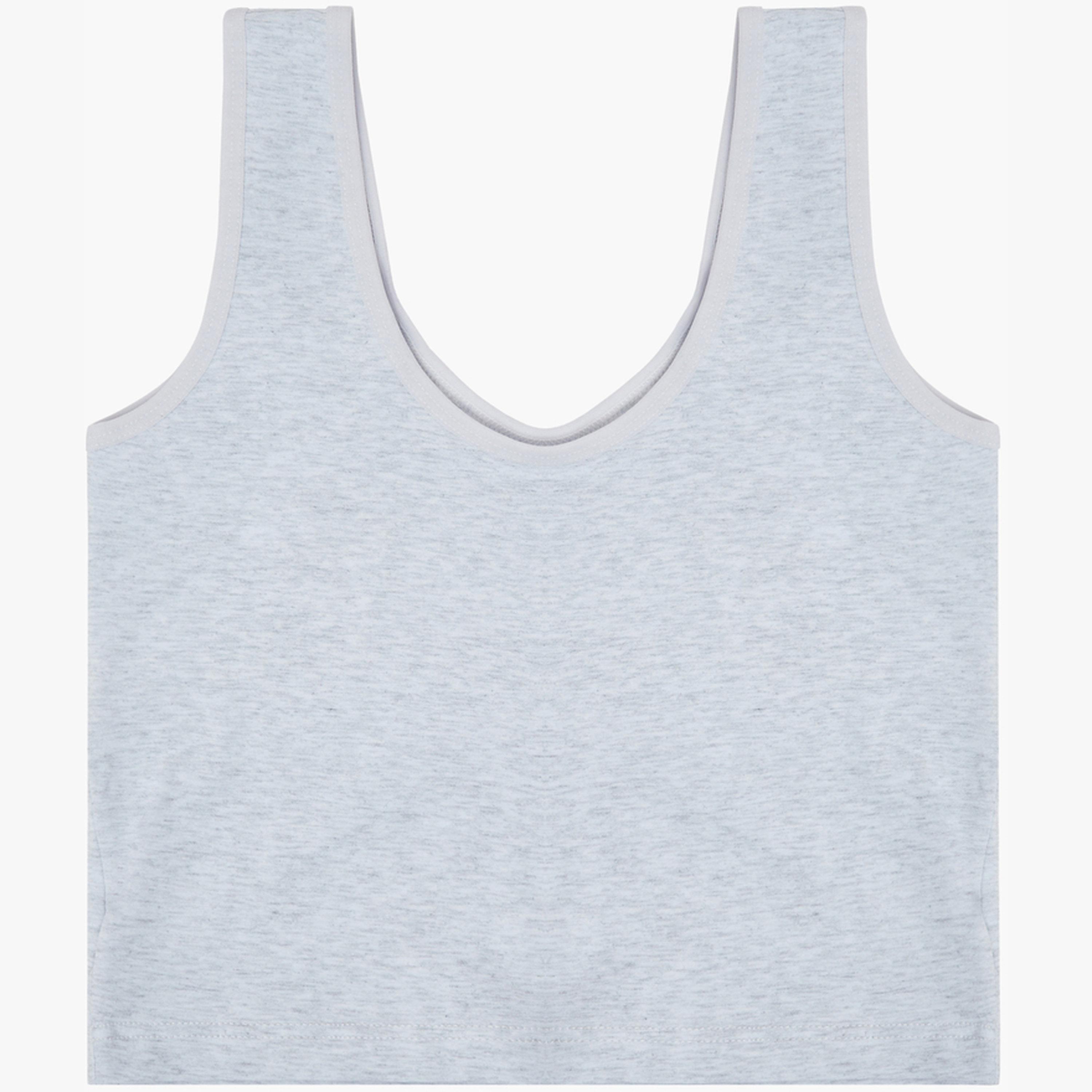 Styli Girls Grey Cotton Cami-girls-clothing-innerwear-image-3