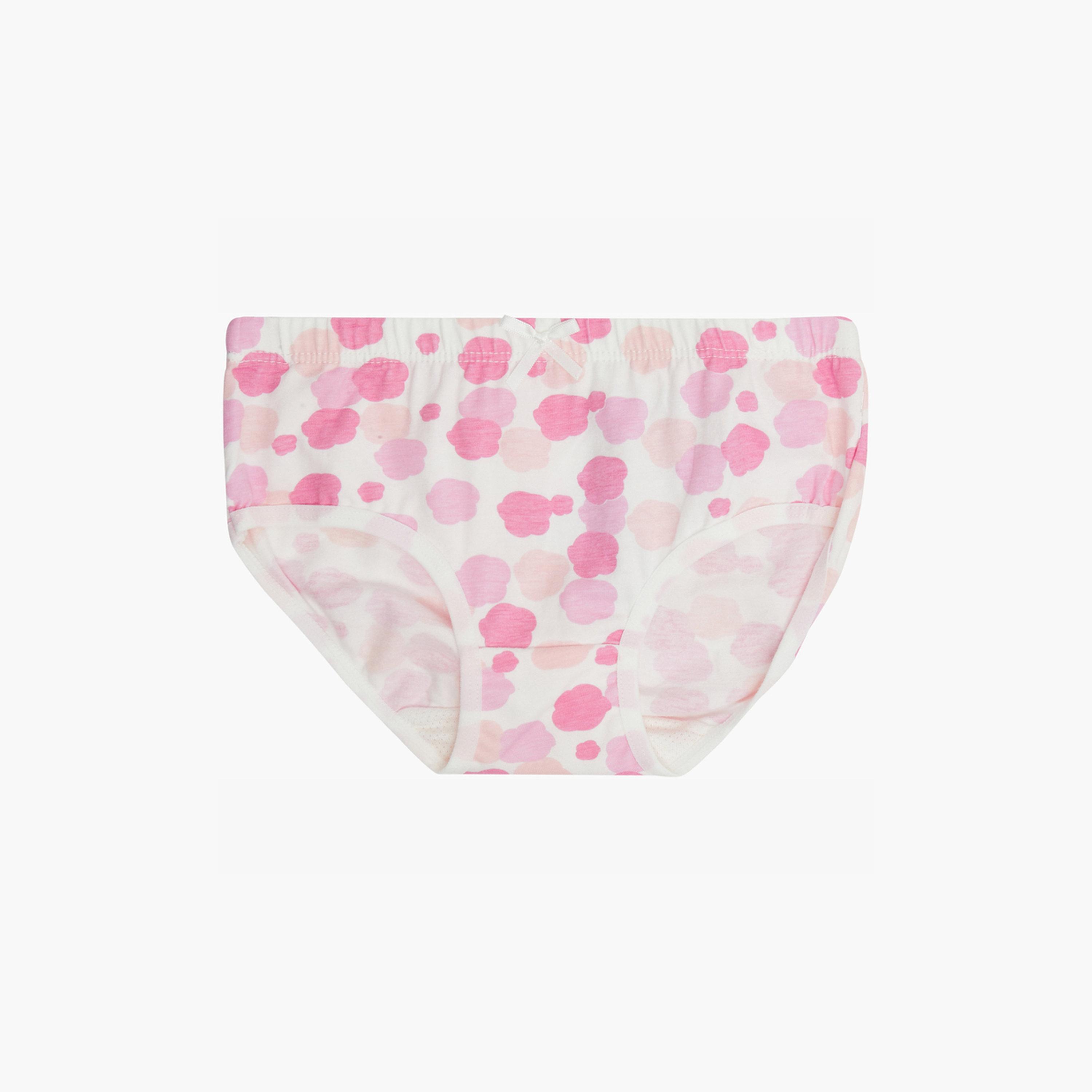 Styli Pack of 4 - Girls Cotton Printed Briefs-girls-clothing-innerwear-image-2