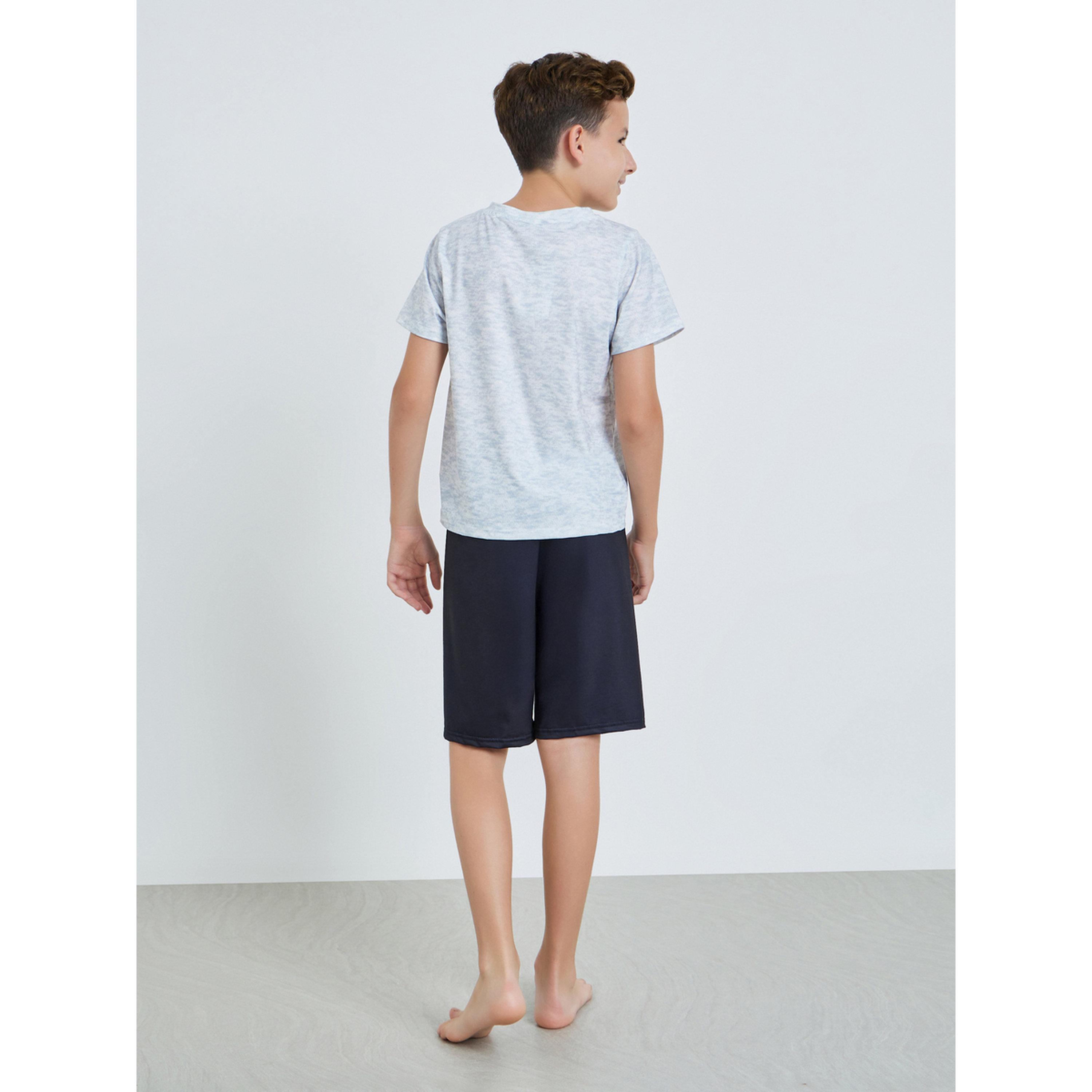 مجموعة من شورت وتيشيرت للأولاد بطبعة جرافيك-boys-clothing-nightwear-image-4