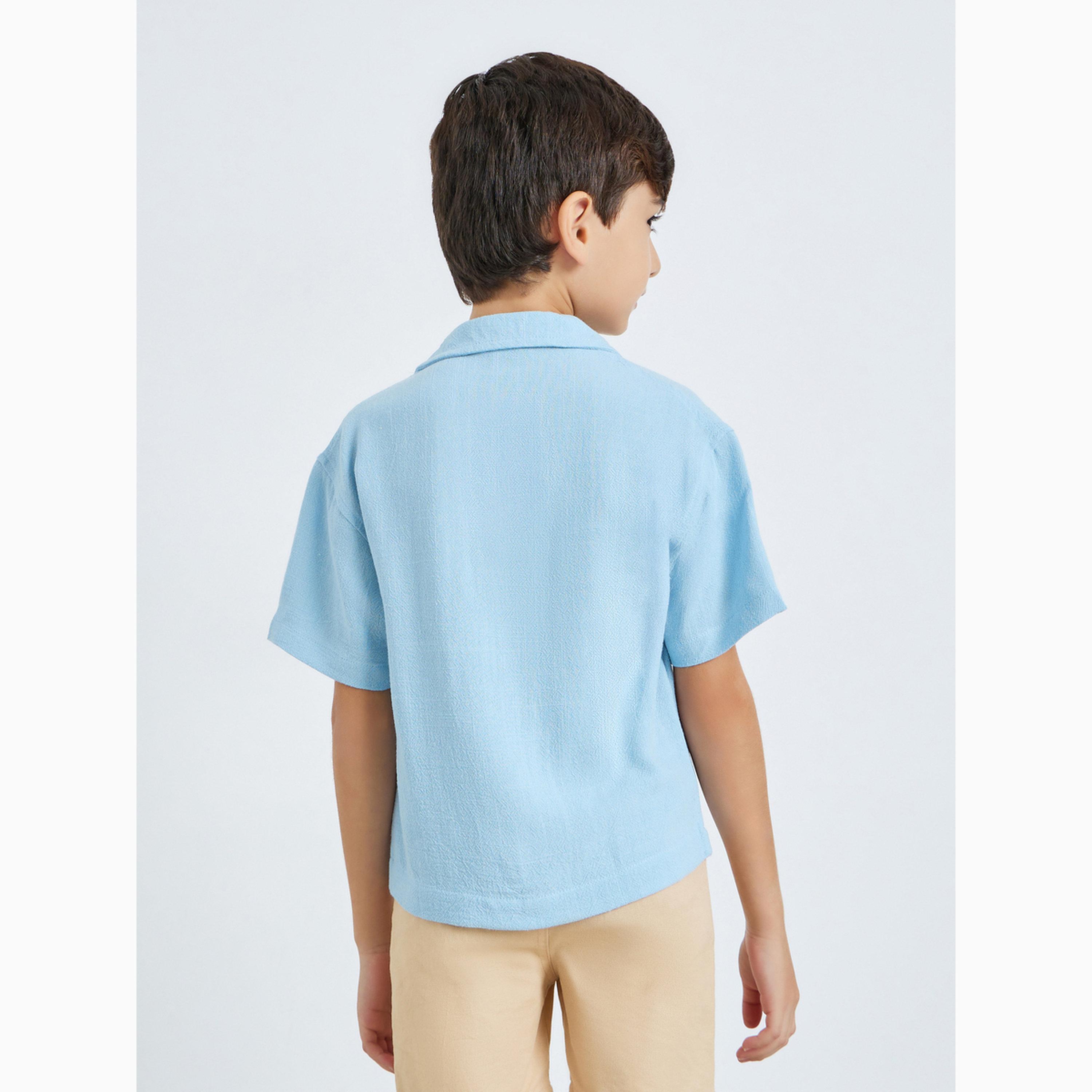 قميص بأكمام قصيرة وياقة للأطفال-boys-clothing-shirts-image-3