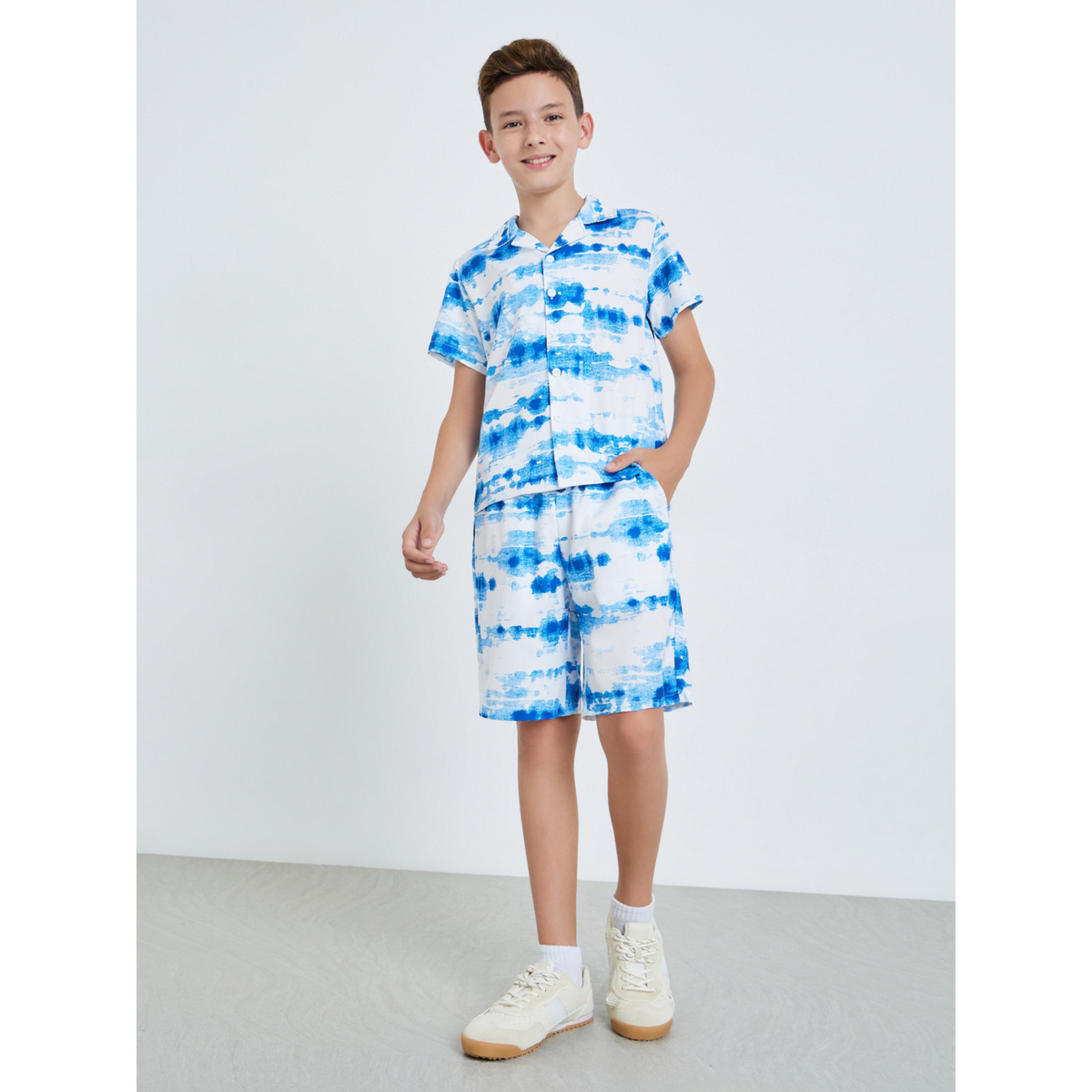 مجموعة من شورت وقميص للأولاد بطبعة تاي داي-boys-clothing-setsandcoords-image-2