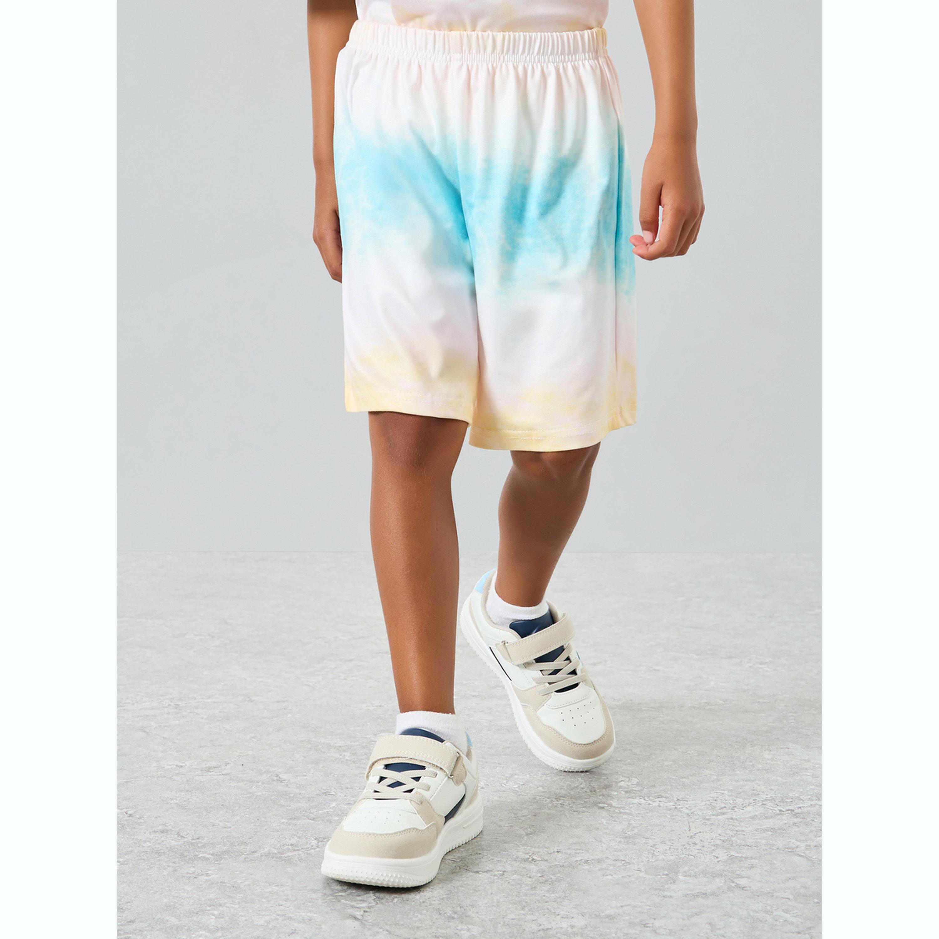 مجموعة للأولاد من شورت وتيشيرت مريح بطبعات تاي داي-boys-clothing-setsandcoords-image-4