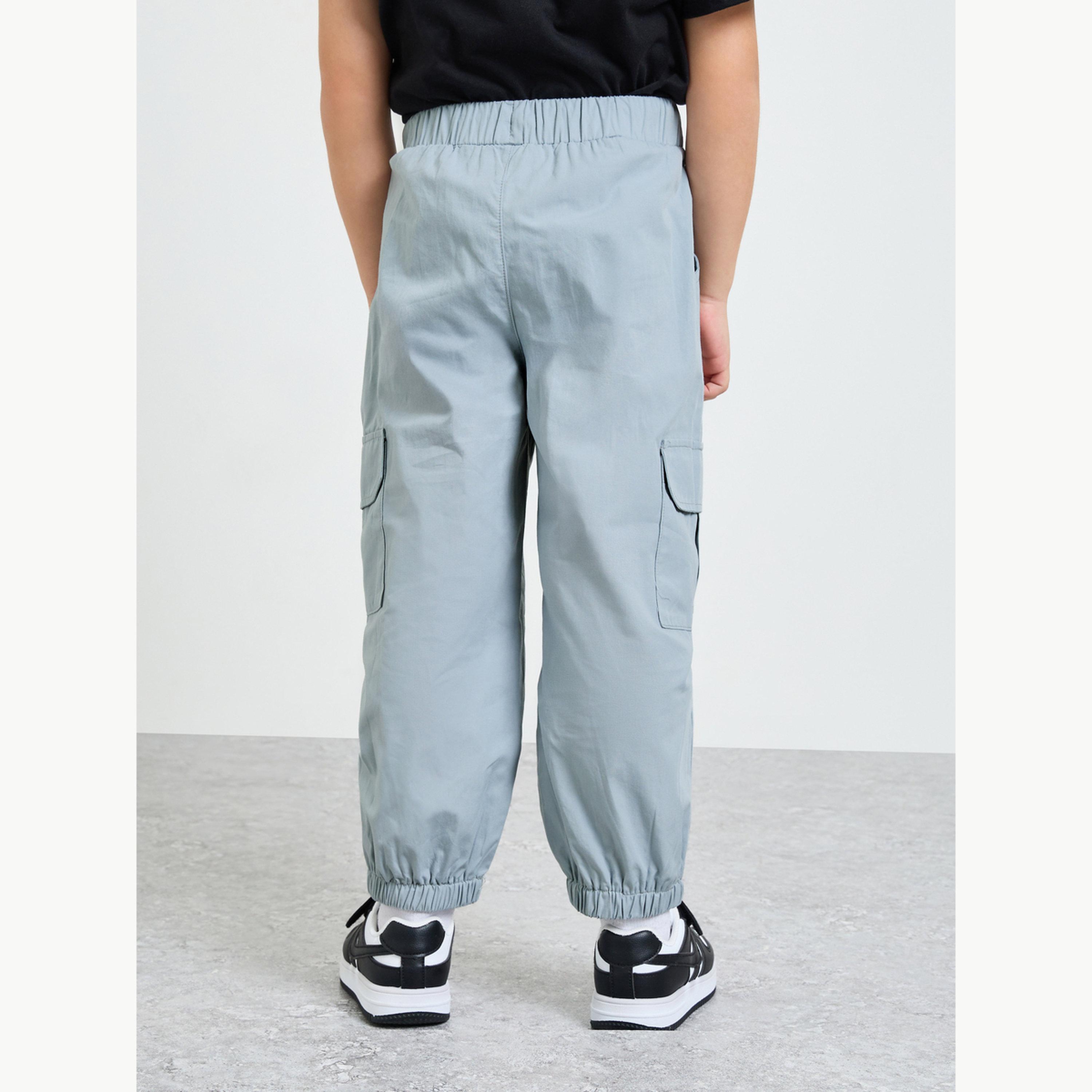 Styli Boys Graffiti Print Cargo Joggers-boys-clothing-bottoms-joggersandtrackpants-image-4