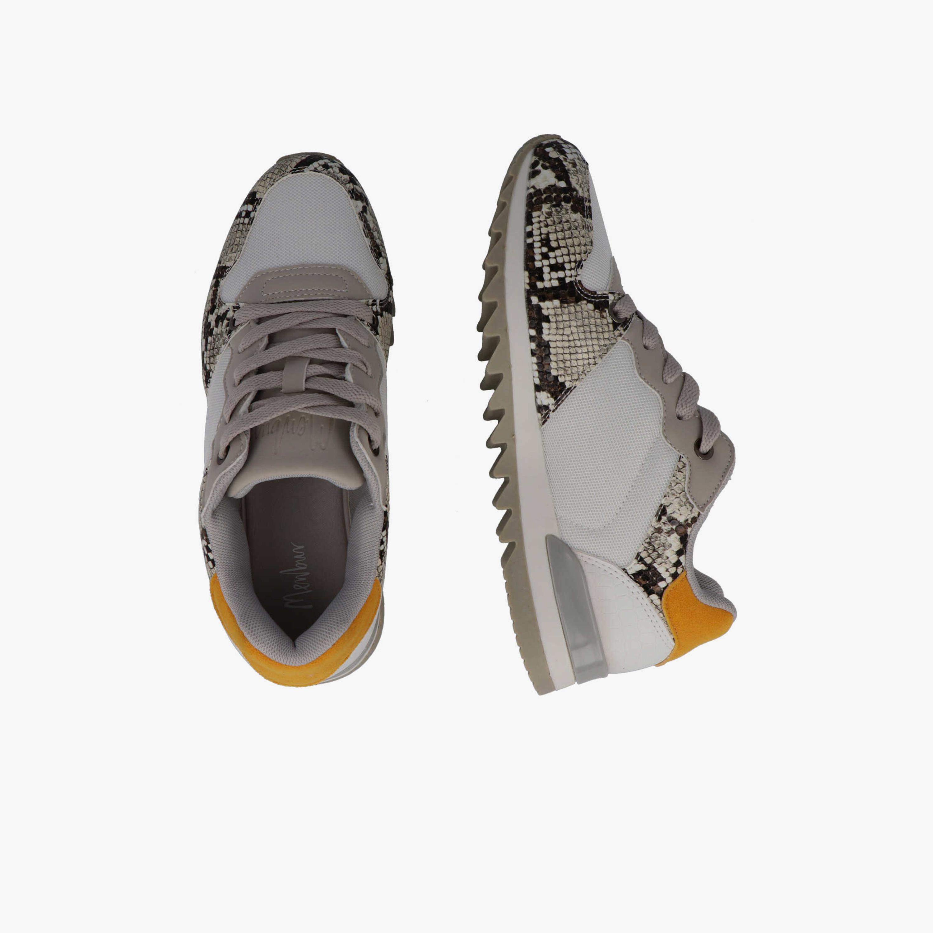 Menbur Women's Reptile Print Low Ankle Sneakers | 21201-women-shoes-sneakers-image-4