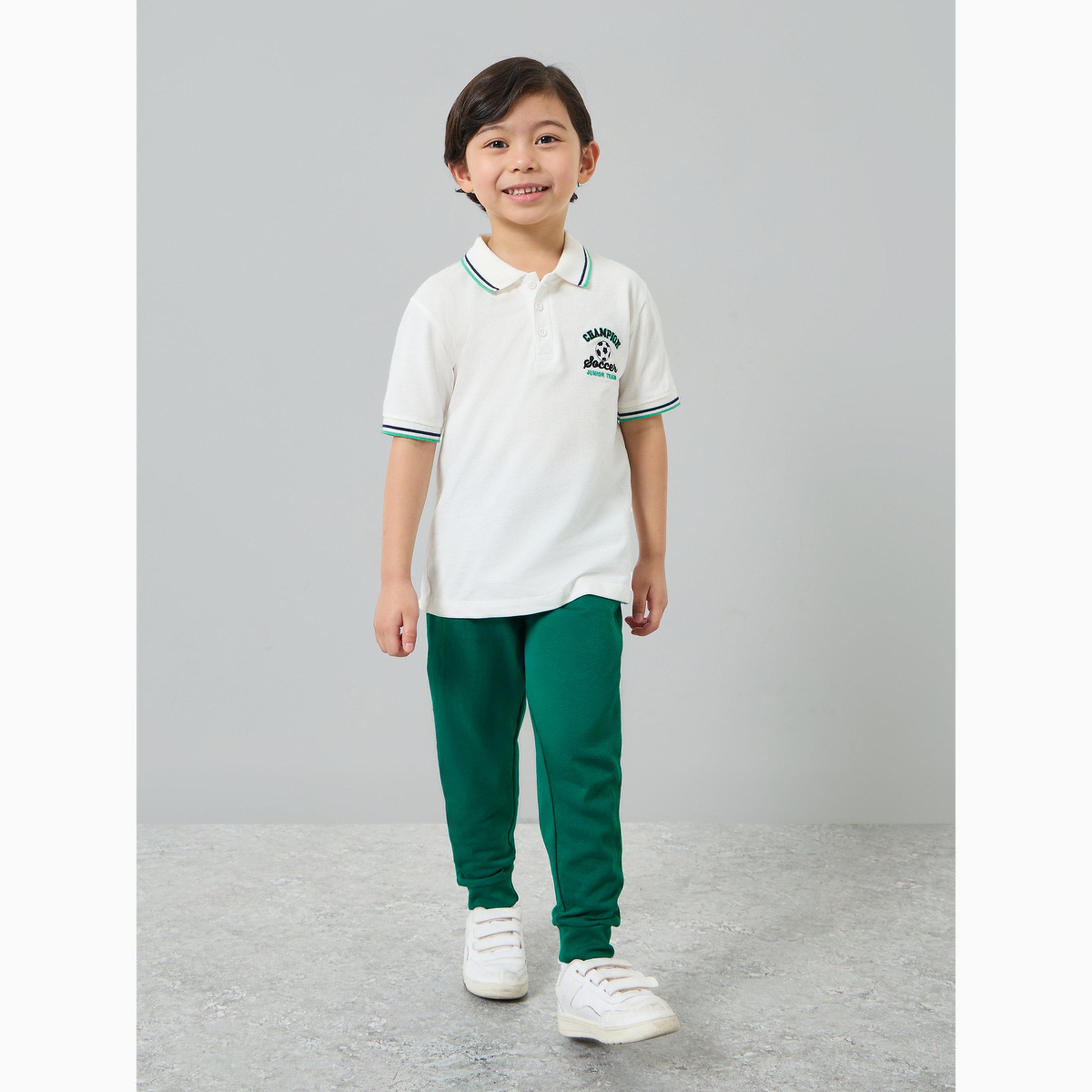 تي شيرت بولو للأولاد بتفاصيل مطرزة-boys-clothing-tshirtsandpolos-image-2