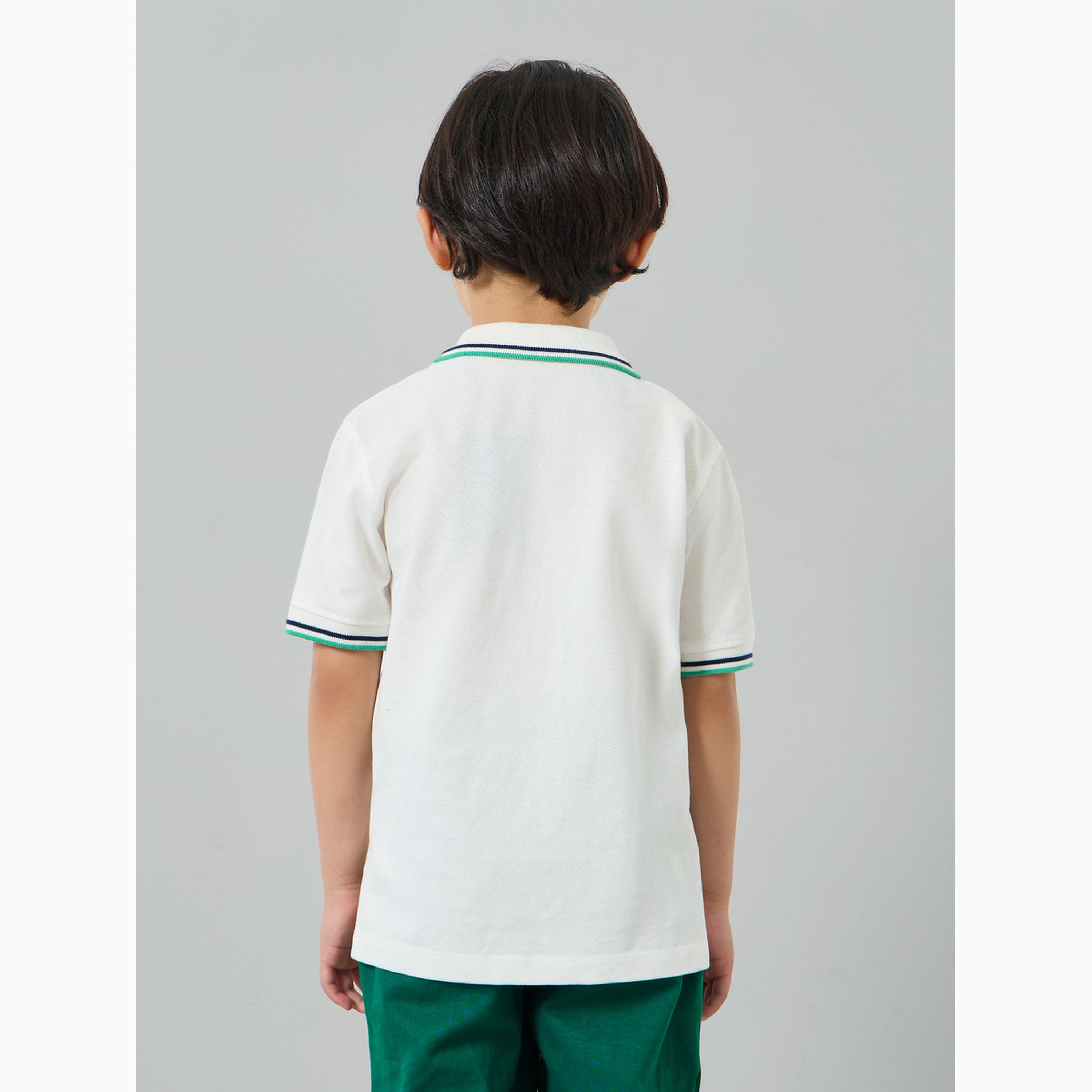 تي شيرت بولو للأولاد بتفاصيل مطرزة-boys-clothing-tshirtsandpolos-image-3
