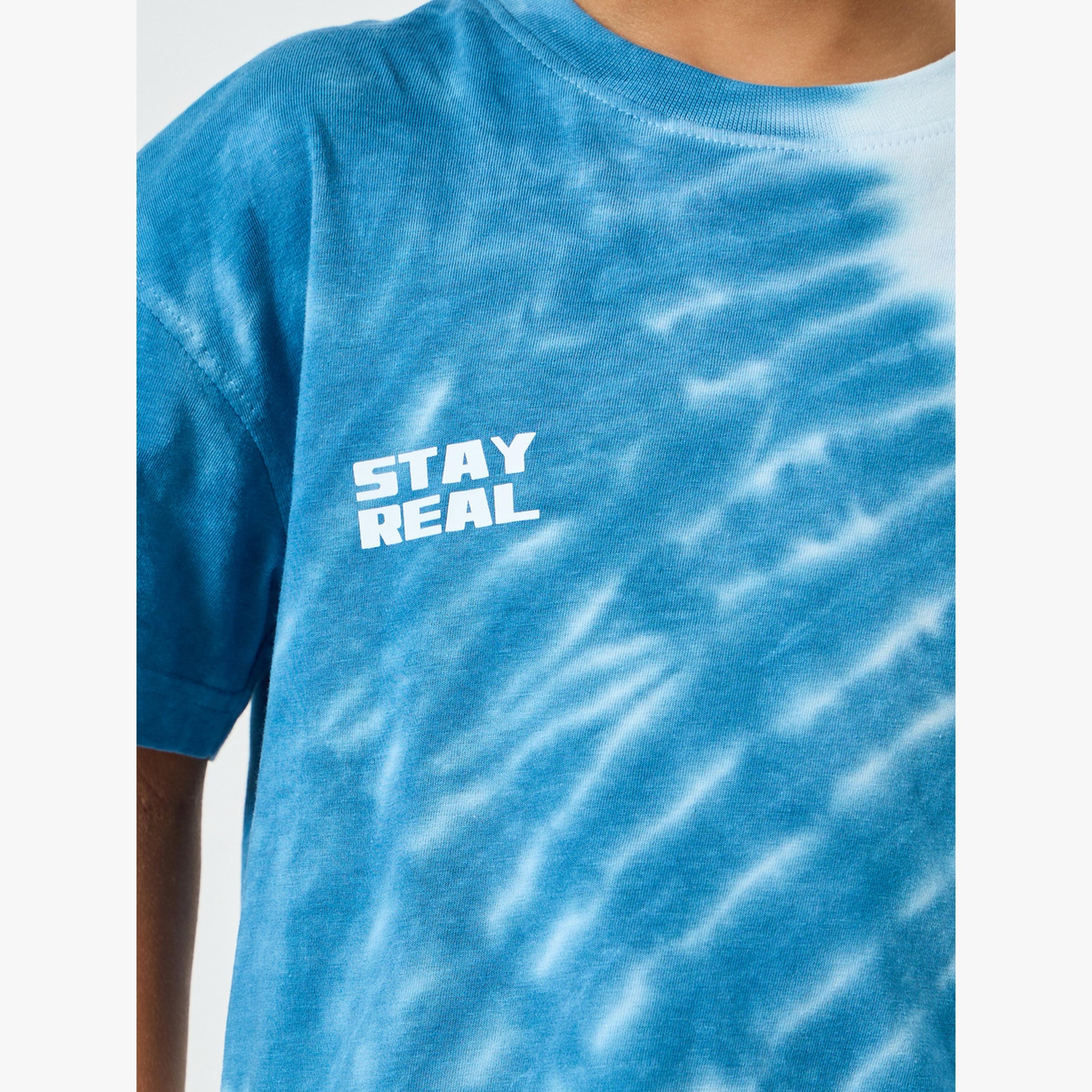 Styli Boys Tie and Dye T-Shirt with Placement Print-boys-clothing-tshirtsandpolos-image-5