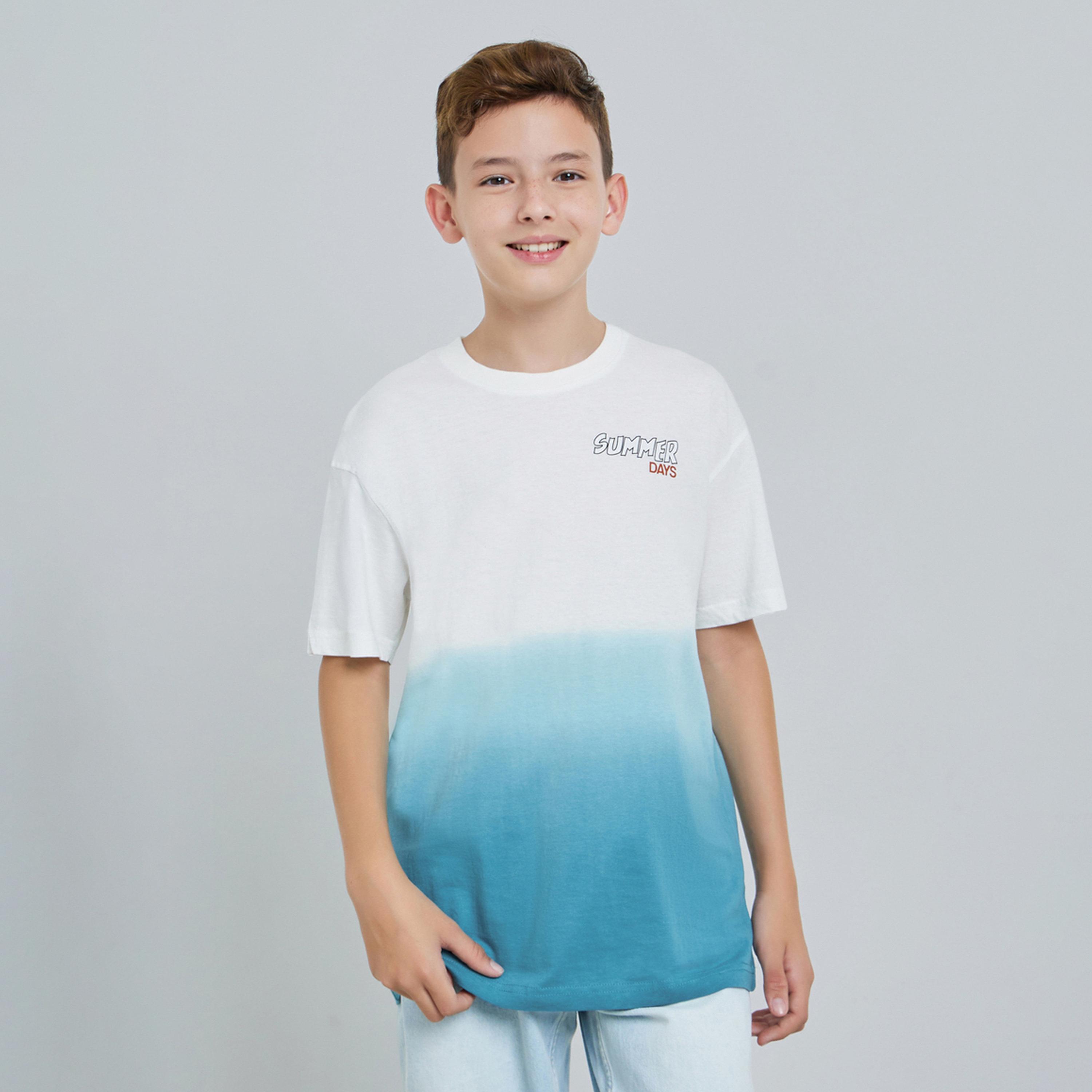 Styli Teen Boys Oversized Dip Dye T-Shirt-boys-clothing-tshirtsandpolos-image-1