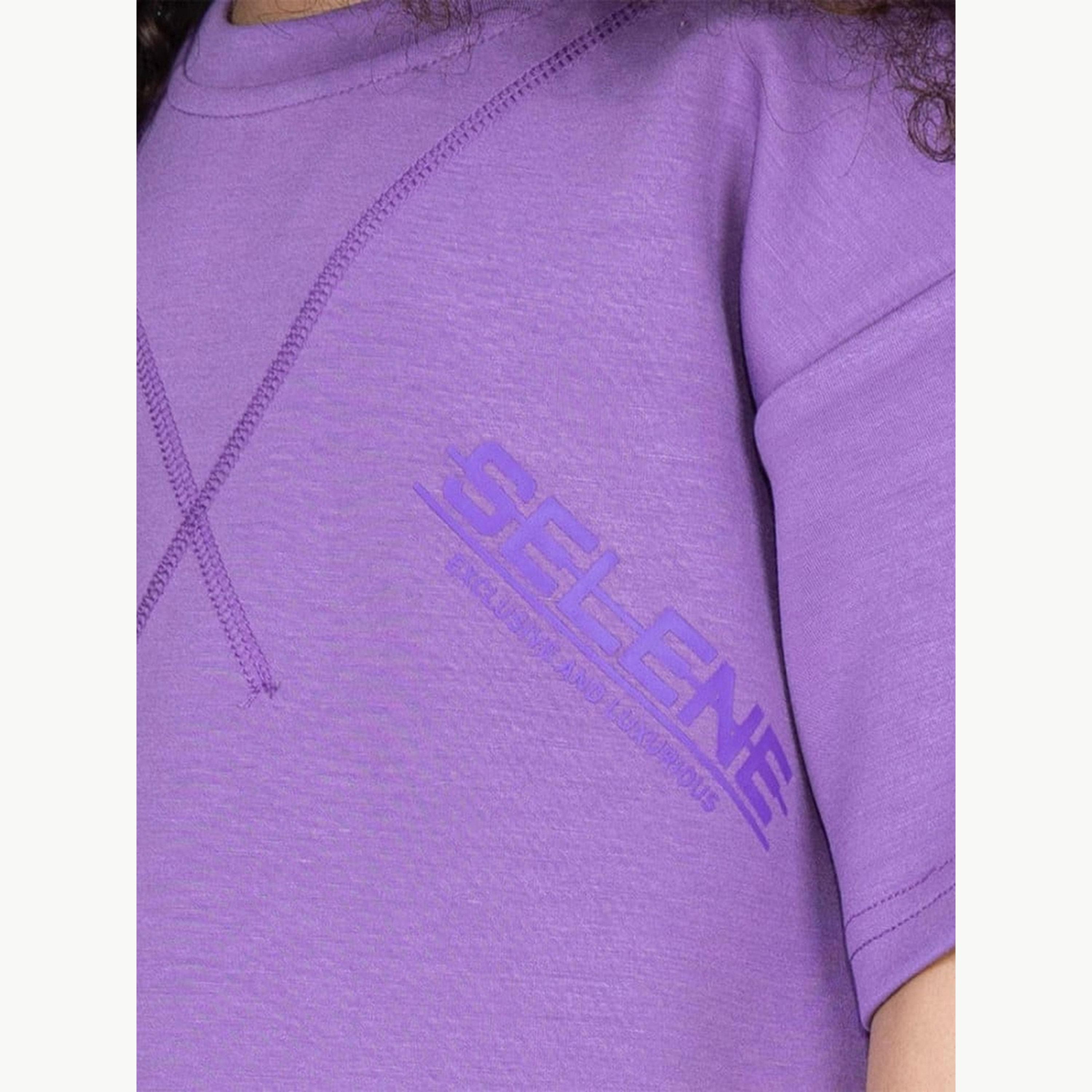 تيشيرت واسع بأكمام بأكتاف منسدلة للأطفال-girls-clothing-tshirts-image-3