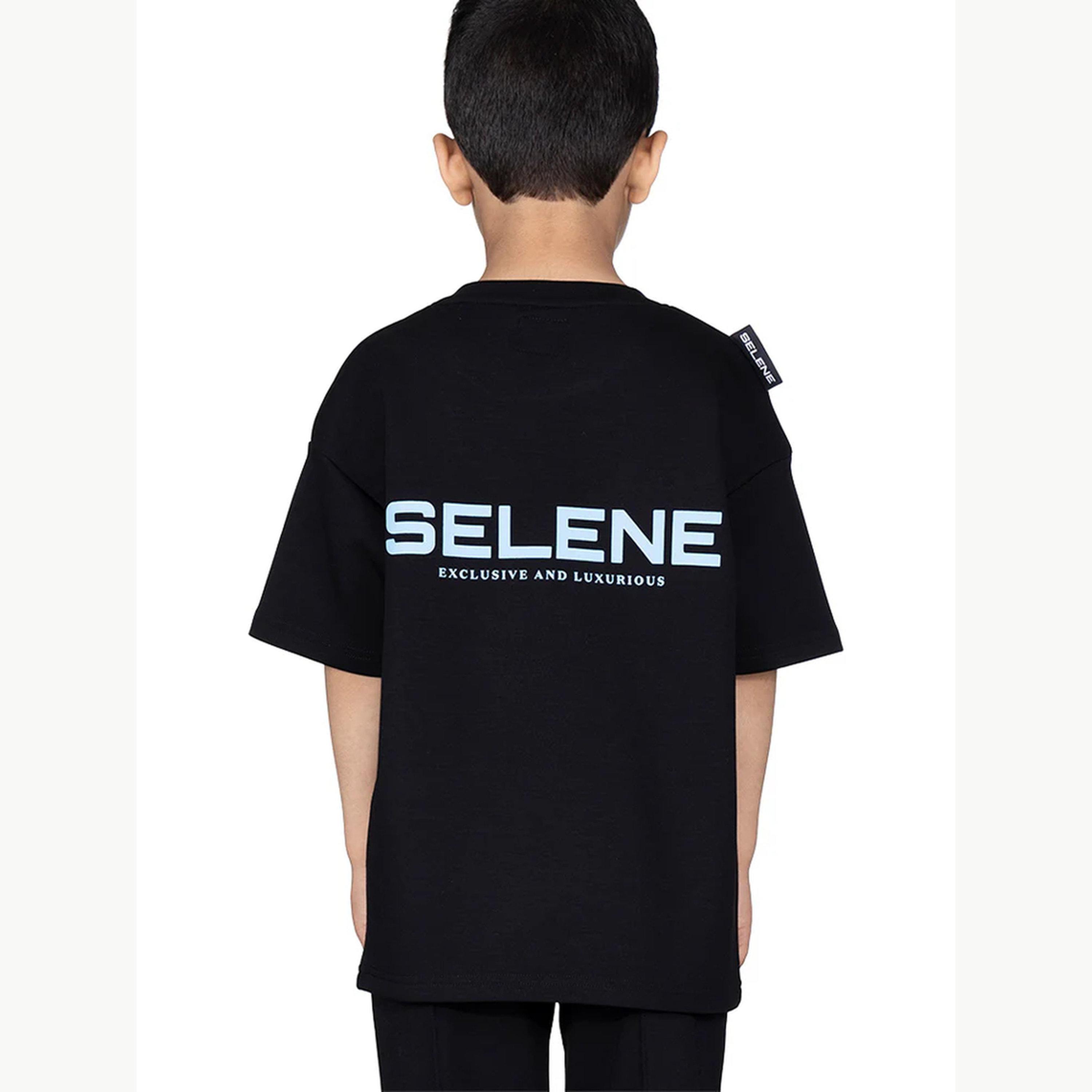 تيشيرت واسع بطبعة شعار للأولاد-boys-clothing-tshirtsandpolos-image-3