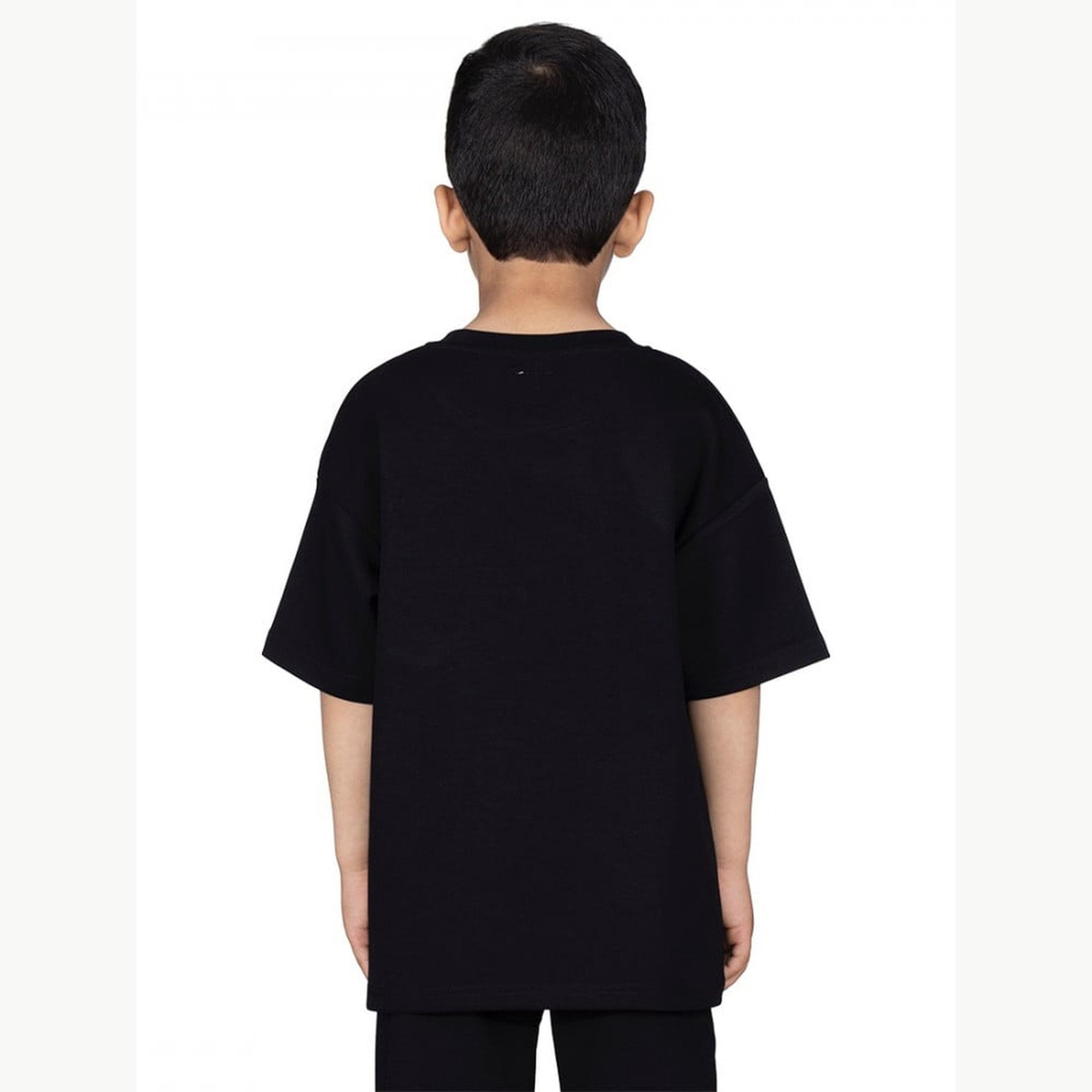 Selene X Styli Boys Logo Print Oversized T-Shirt-boys-clothing-tshirtsandpolos-image-3