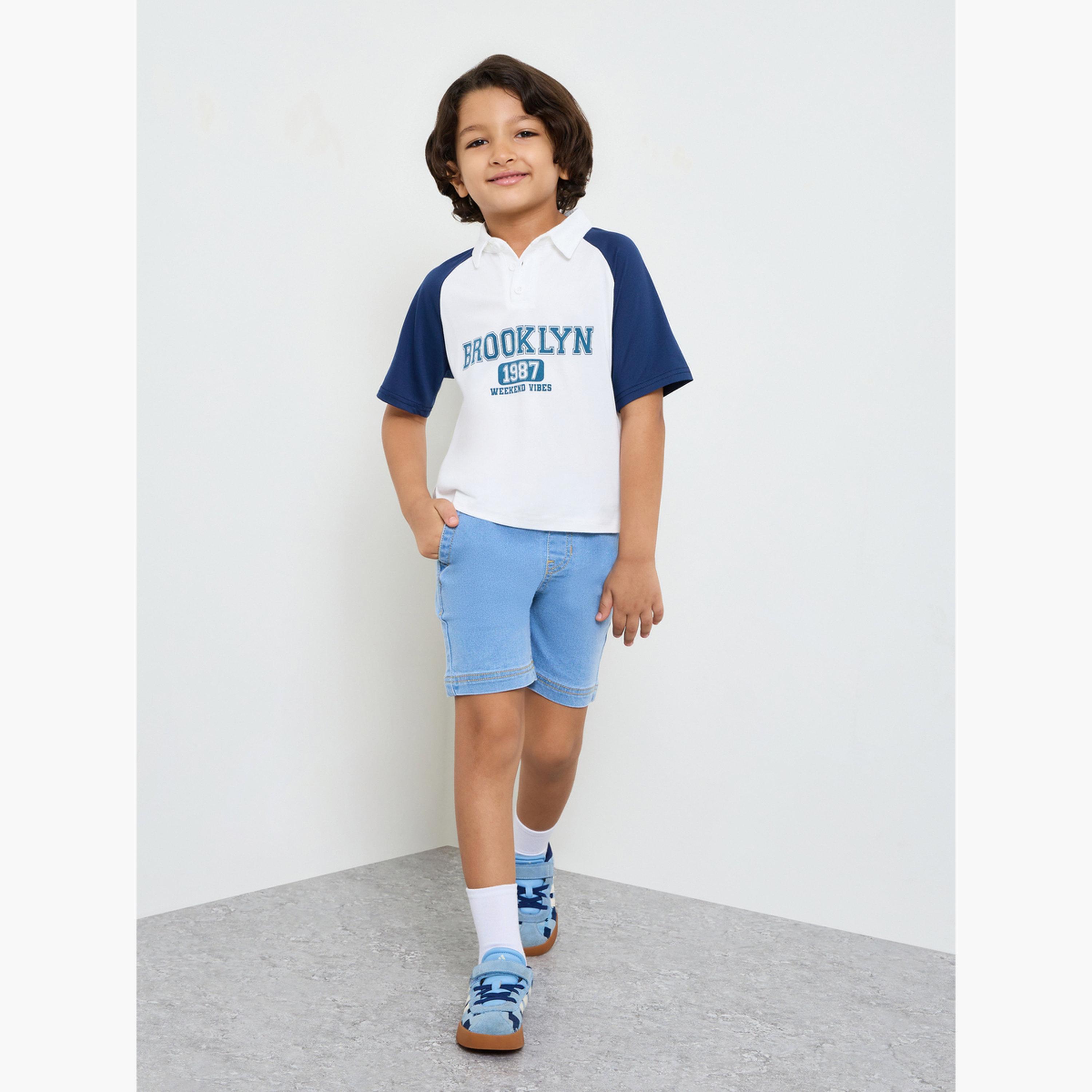 شورت دنيم سادة للأولاد-boys-clothing-bottoms-shorts-image-2