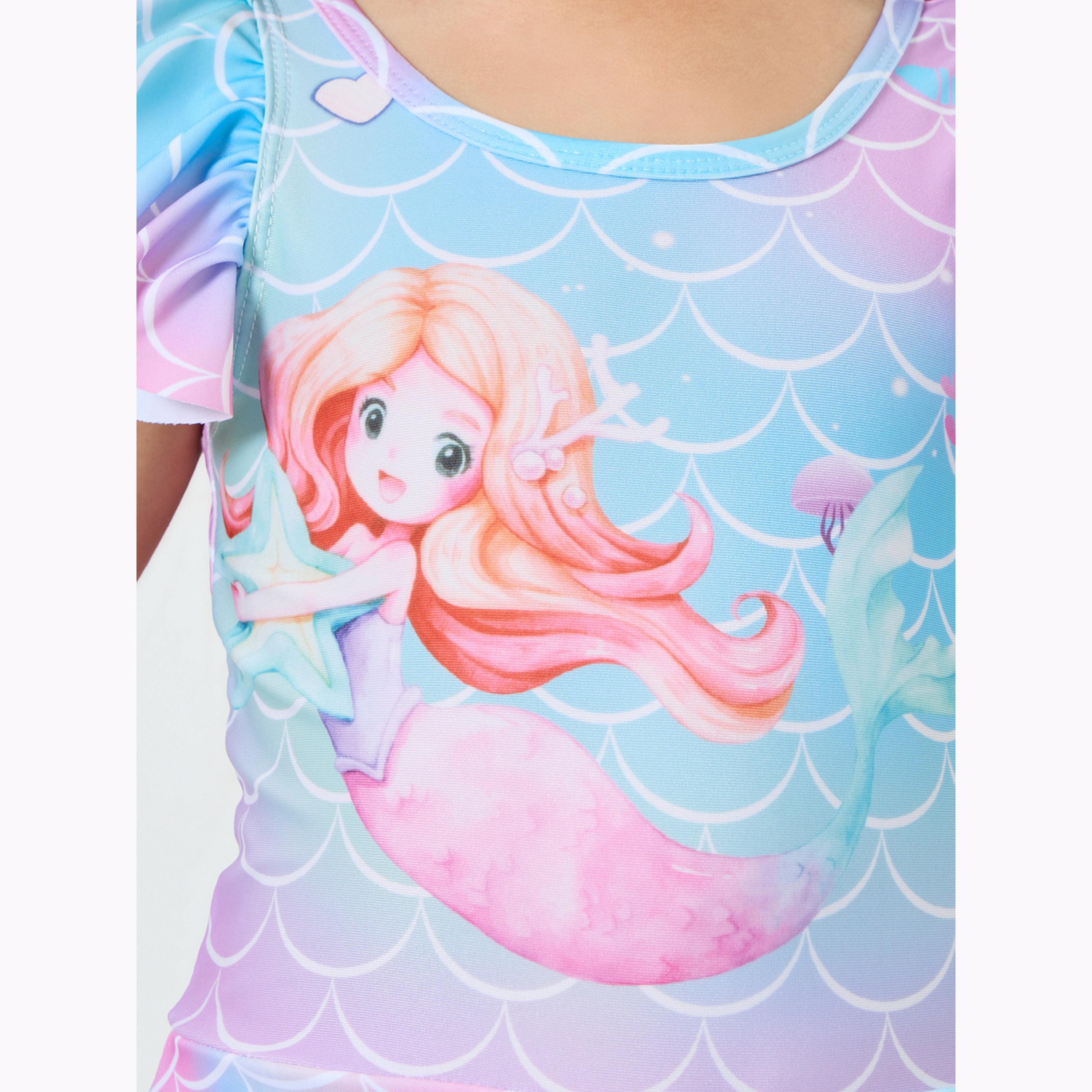 Styli Girls Mermaid Print Swimsuit-girls-clothing-swimwear-image-5