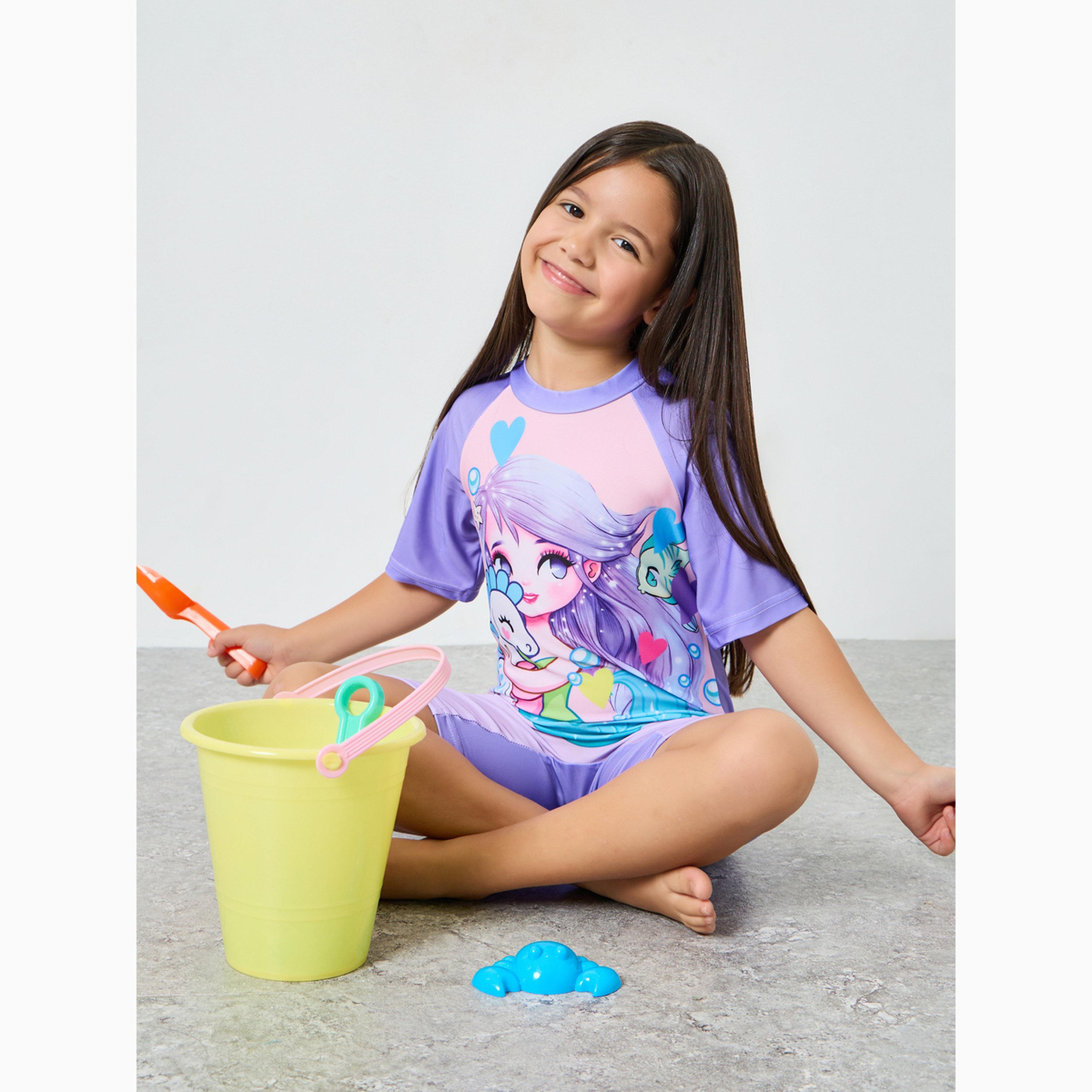 Styli Girls Mermaid Print Swimsuit-girls-clothing-swimwear-image-3