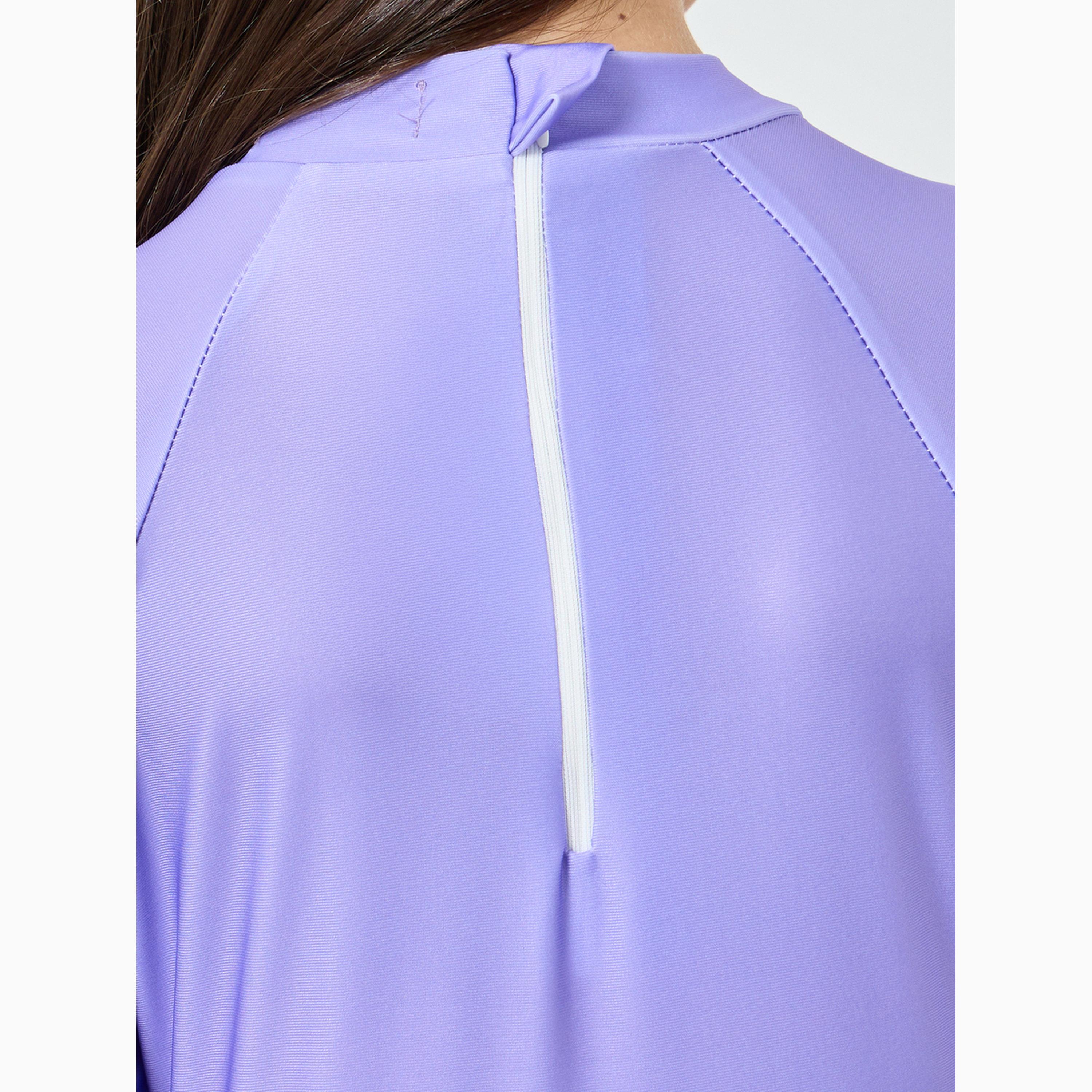 بدلة سباحة بطبعة حورية البحر مع أكمام قصيرة-girls-clothing-swimwear-image-5
