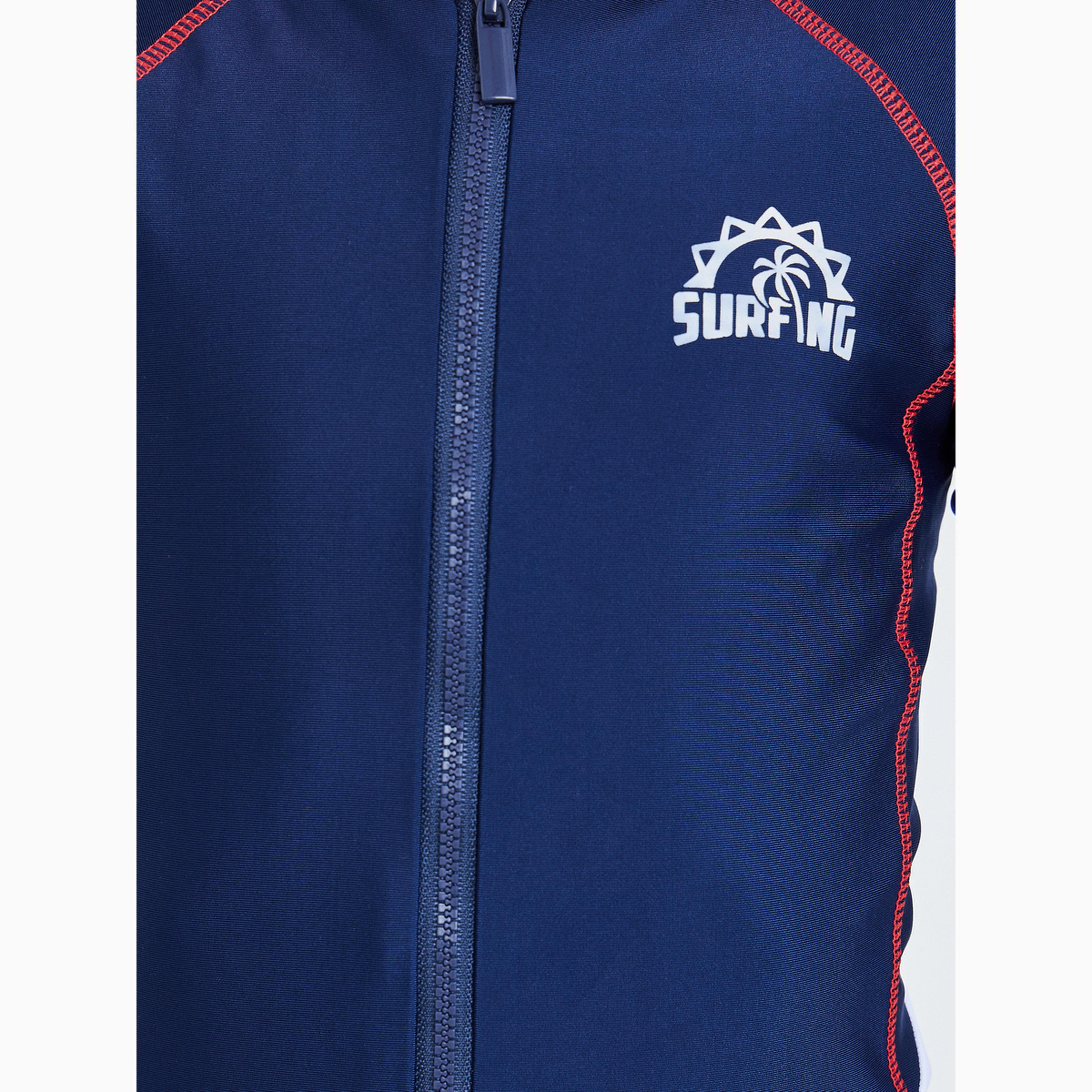 بدلة سباحة بنمط كتل الالوان مع سحَّاب غلق أمامي-boys-clothing-swimwear-image-3
