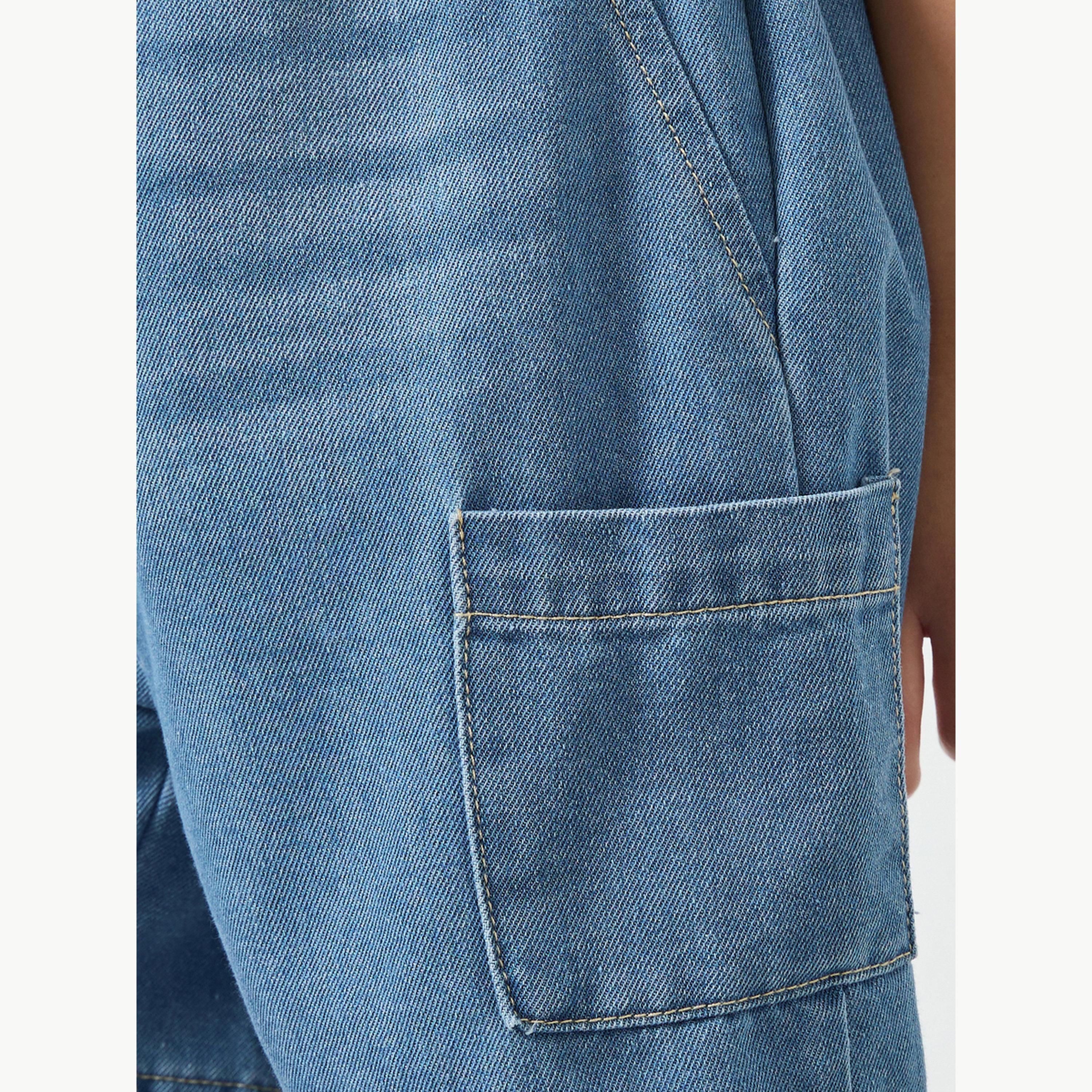 Styli Boys Cargo Pocket Denim Shorts-boys-clothing-bottoms-shorts-image-3