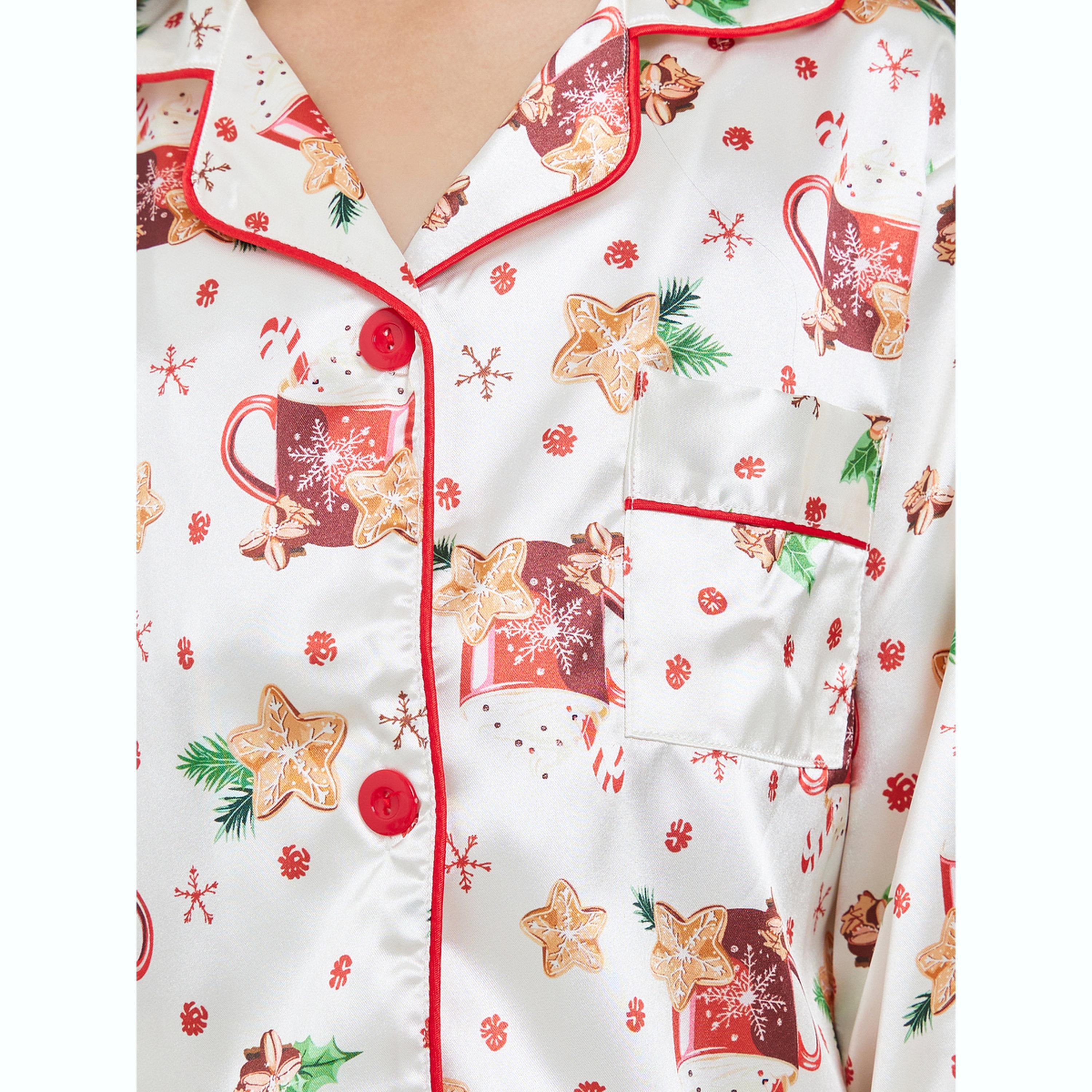 طقم بيجاما من بنطال وبلوزة مطبوعة بأكمام طويلة-girls-clothing-nightwear-image-5