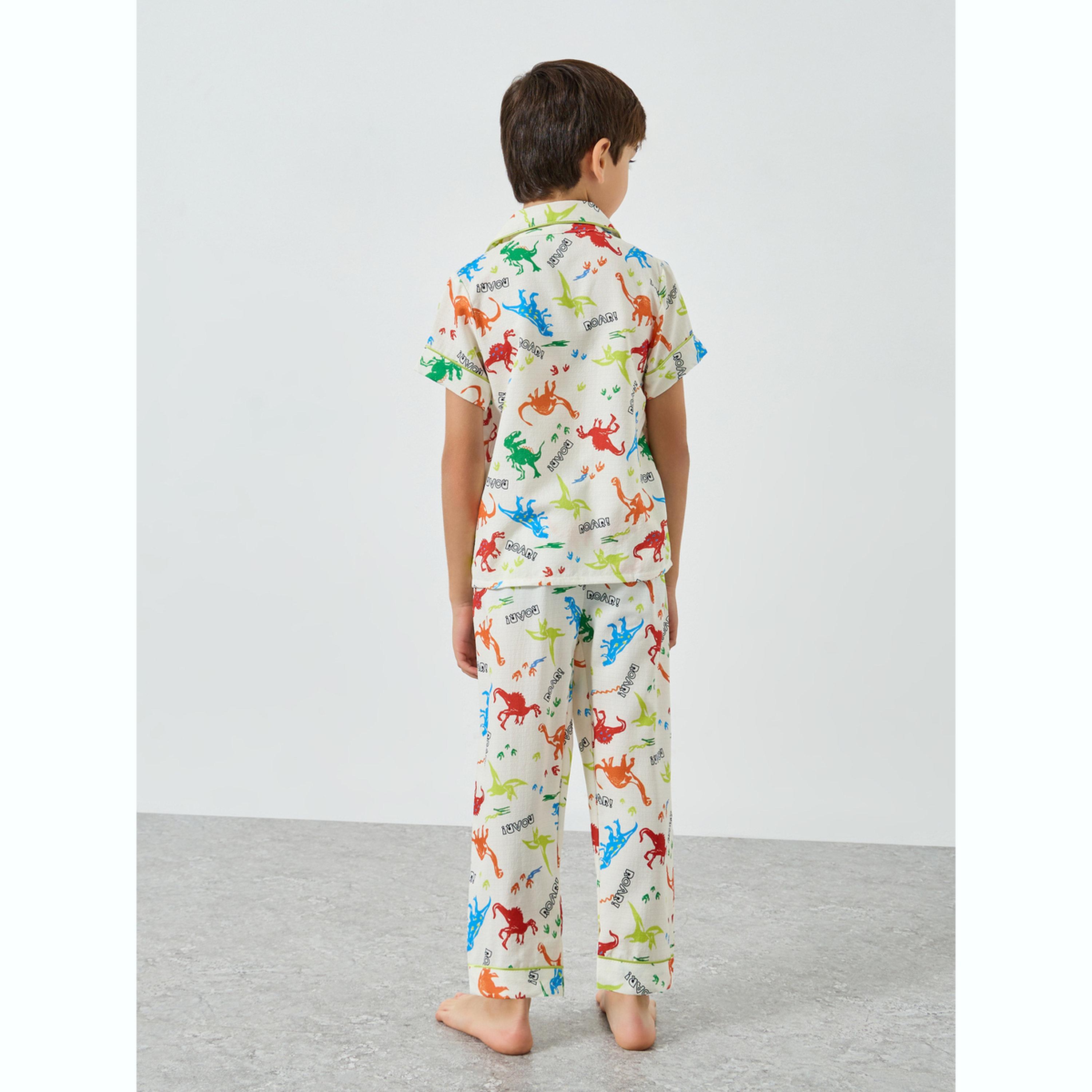 Take Two Boys All Over Print Shirt and Pyjama Set-boys-clothing-nightwear-image-3