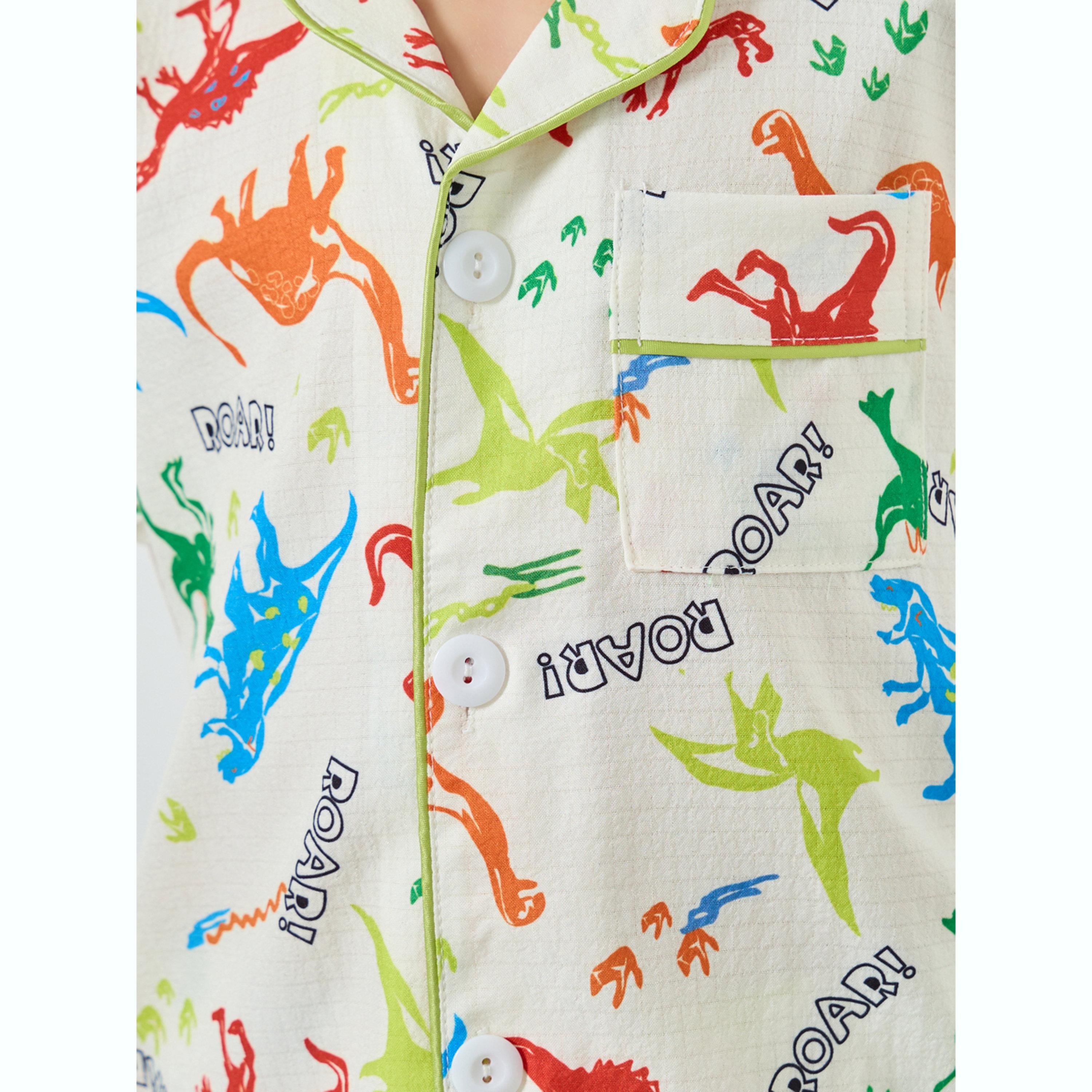 Take Two Boys All Over Print Shirt and Pyjama Set-boys-clothing-nightwear-image-5