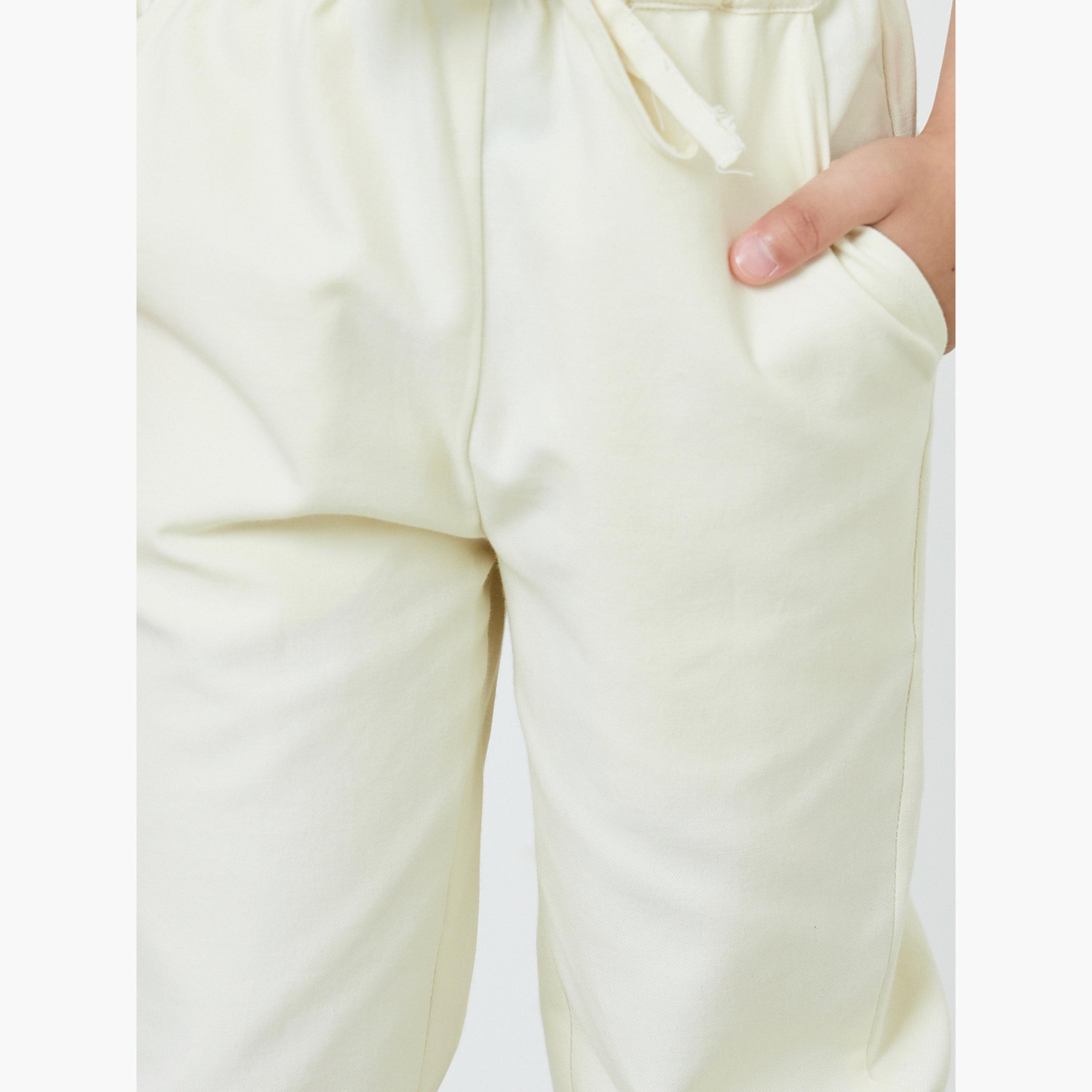 Styli Boys Solid Pants with Drawcord and Side Pocket-boys-clothing-bottoms-trousers-image-3