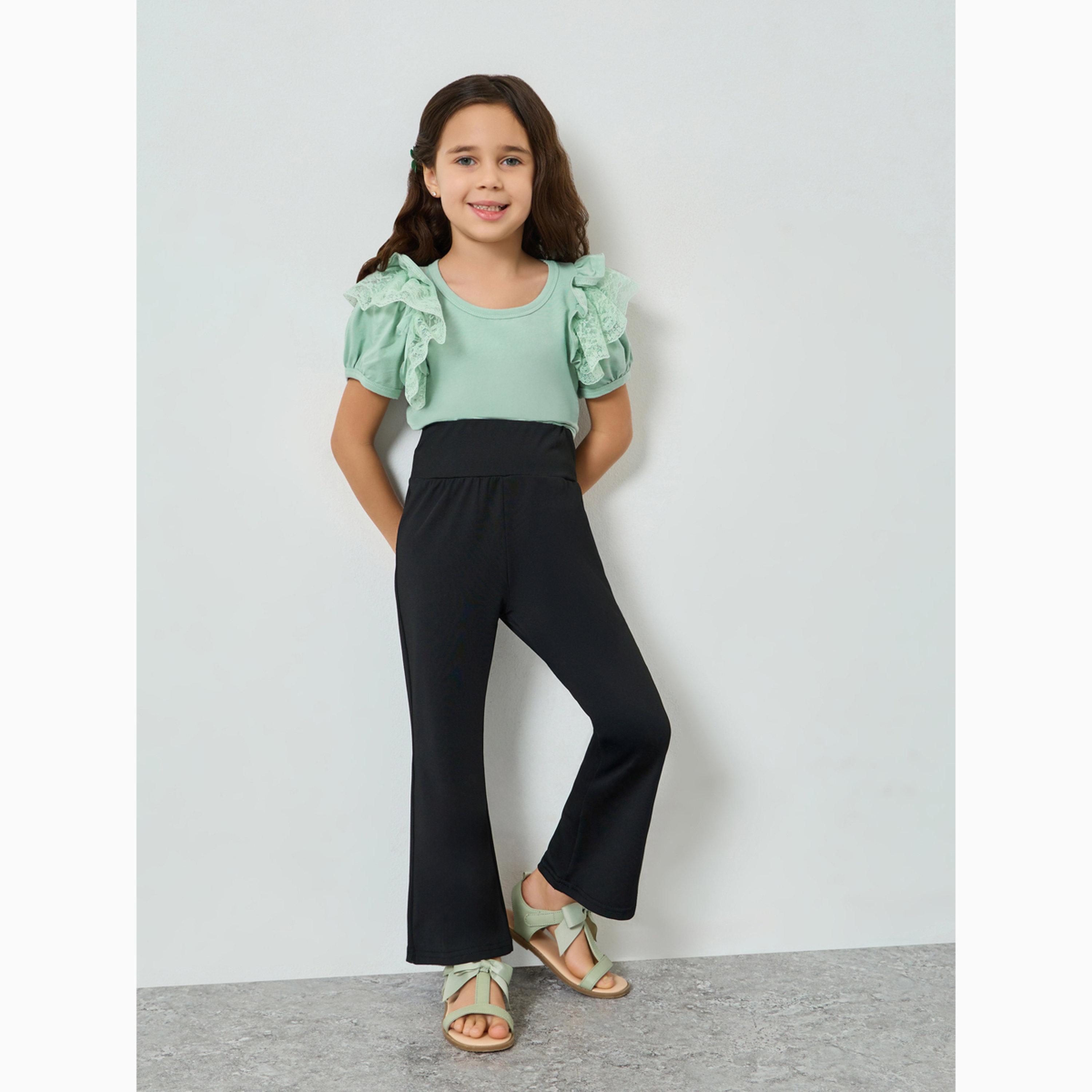 بلوزة دانتيل بأكمام منفوخة-girls-clothing-blousesandshirts-image-4