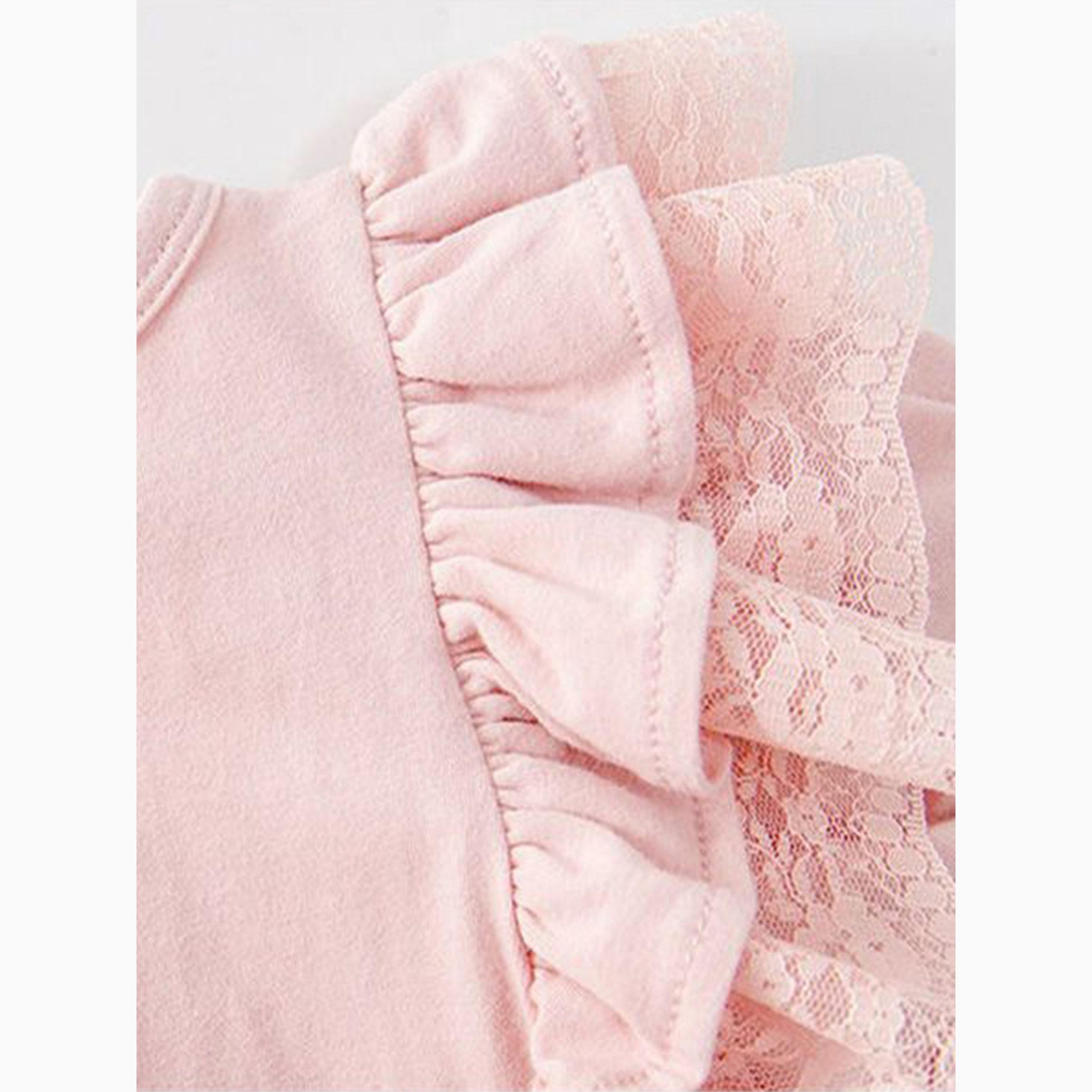 بلوزة دانتيل بأكمام منفوخة-girls-clothing-blousesandshirts-image-1