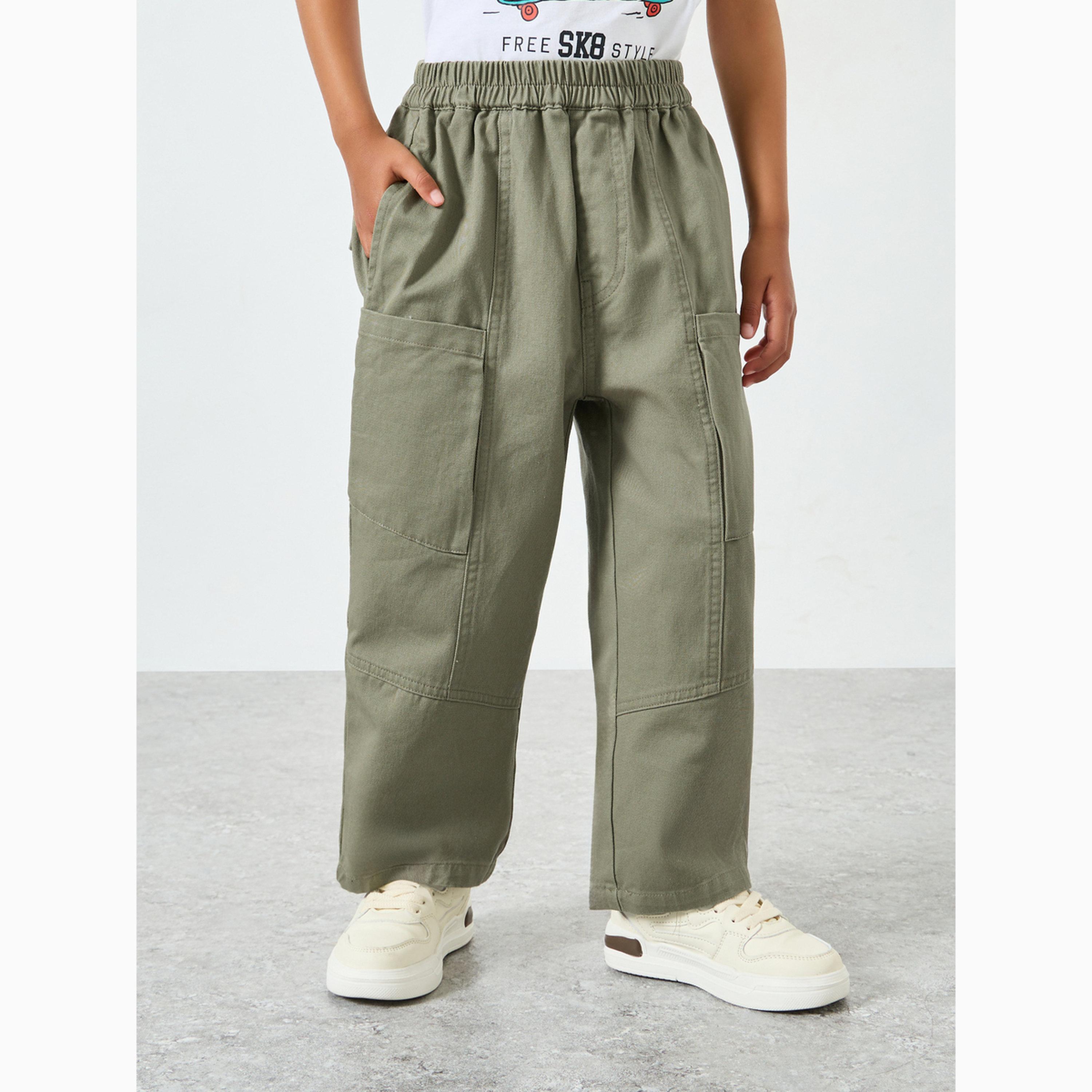 بنطال كارجو بخصر مطاطي-boys-clothing-bottoms-joggersandtrackpants-image-4