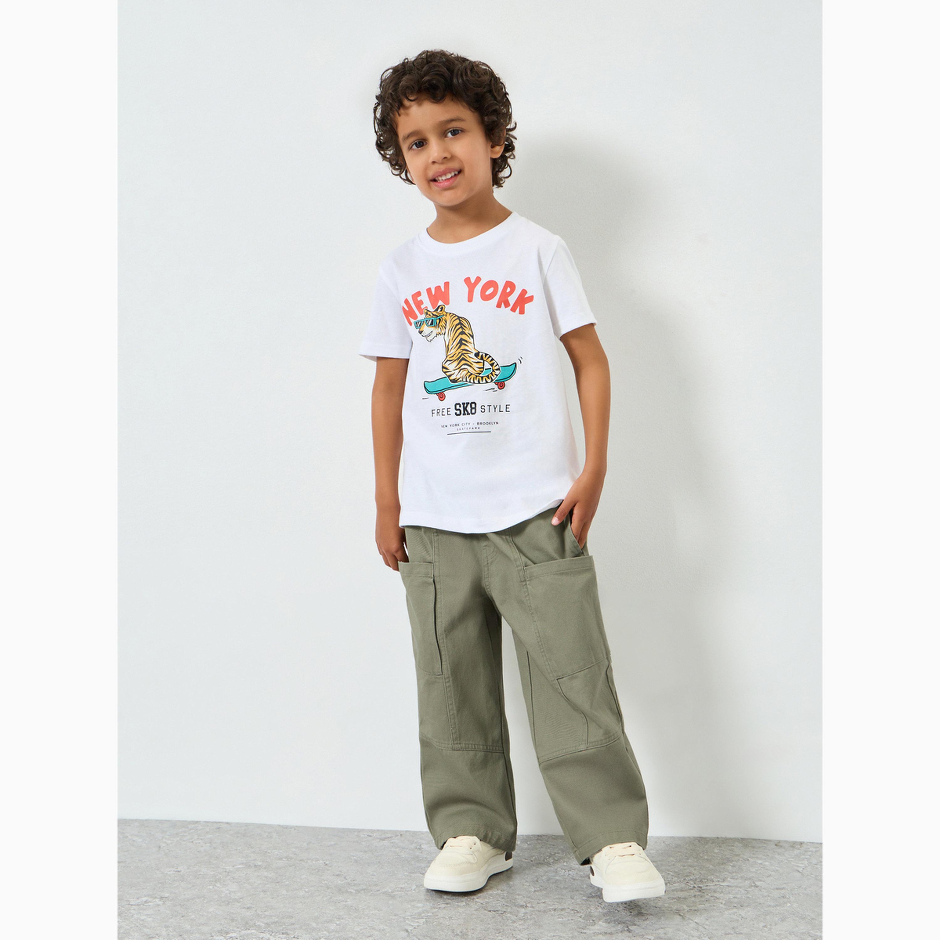 بنطال كارجو بخصر مطاطي-boys-clothing-bottoms-joggersandtrackpants-image-3