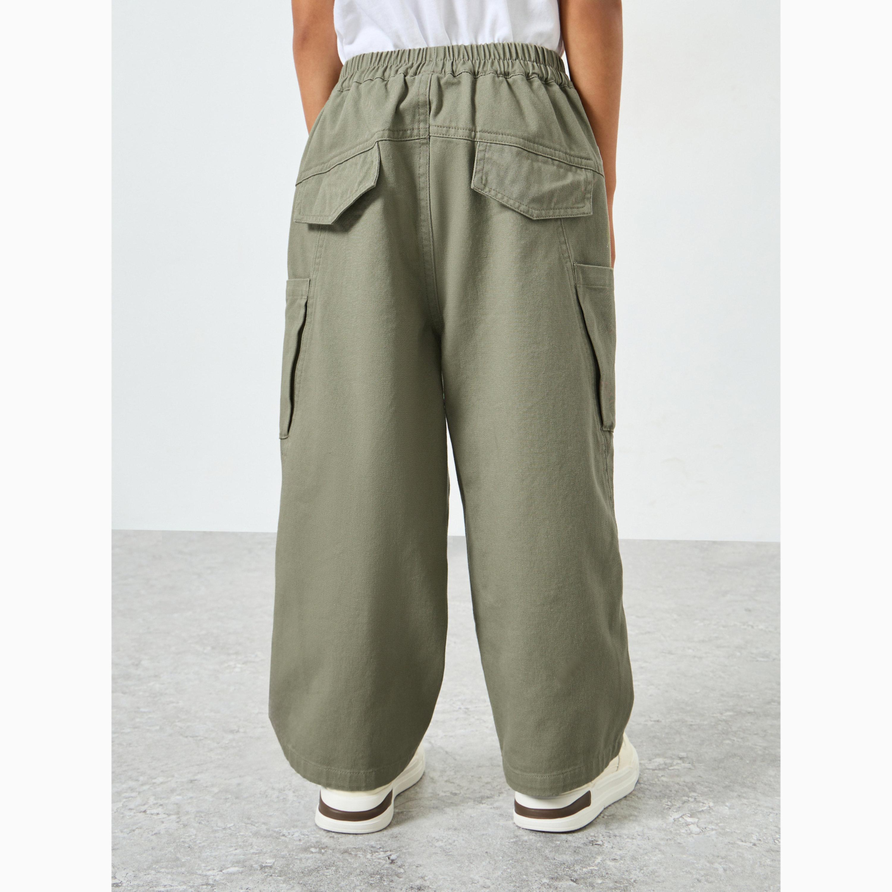 بنطال كارجو بخصر مطاطي-boys-clothing-bottoms-joggersandtrackpants-image-1