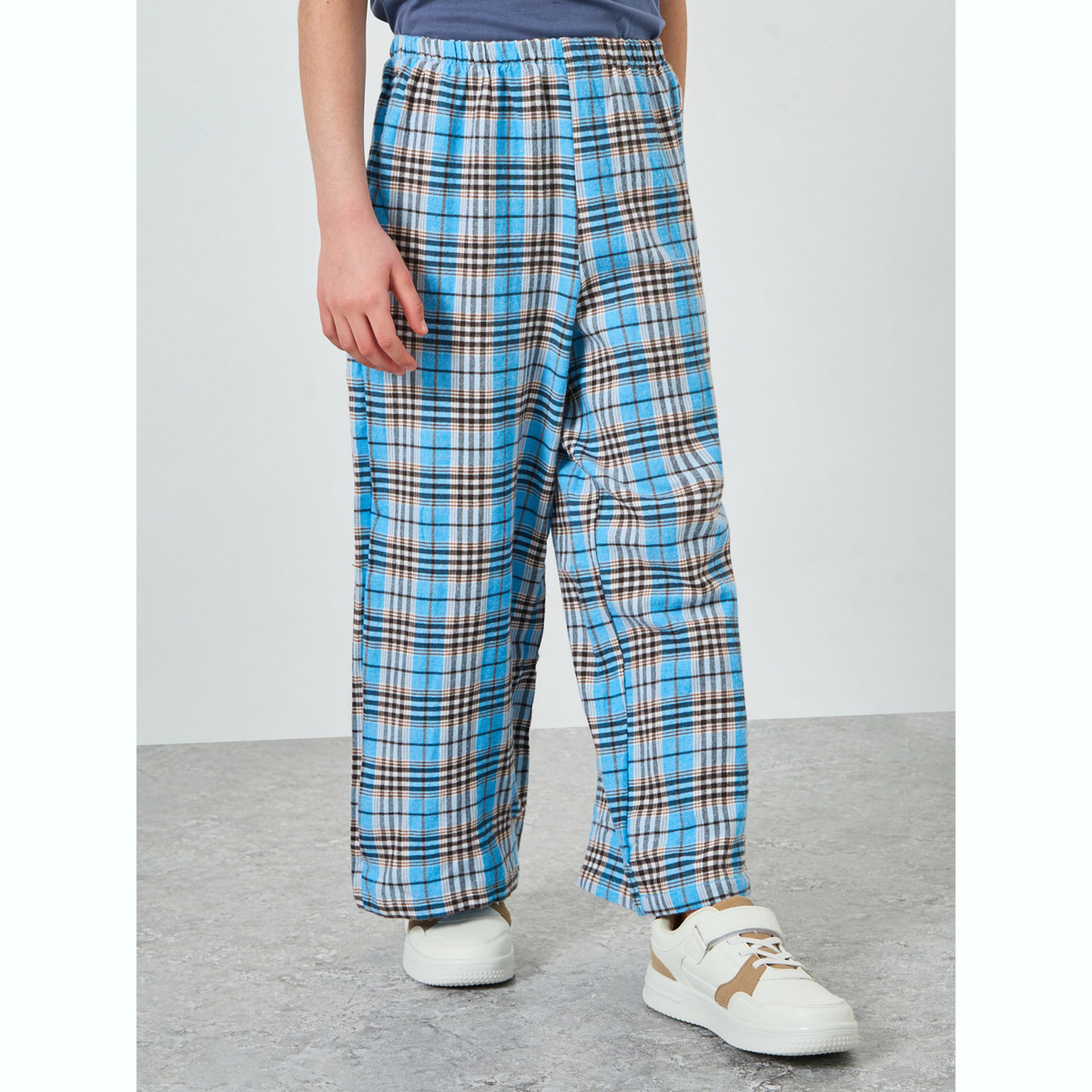 Take Two Teen Girls Printed T-Shirt and Checked Pants Set-girls-clothing-setsandcoords-image-4