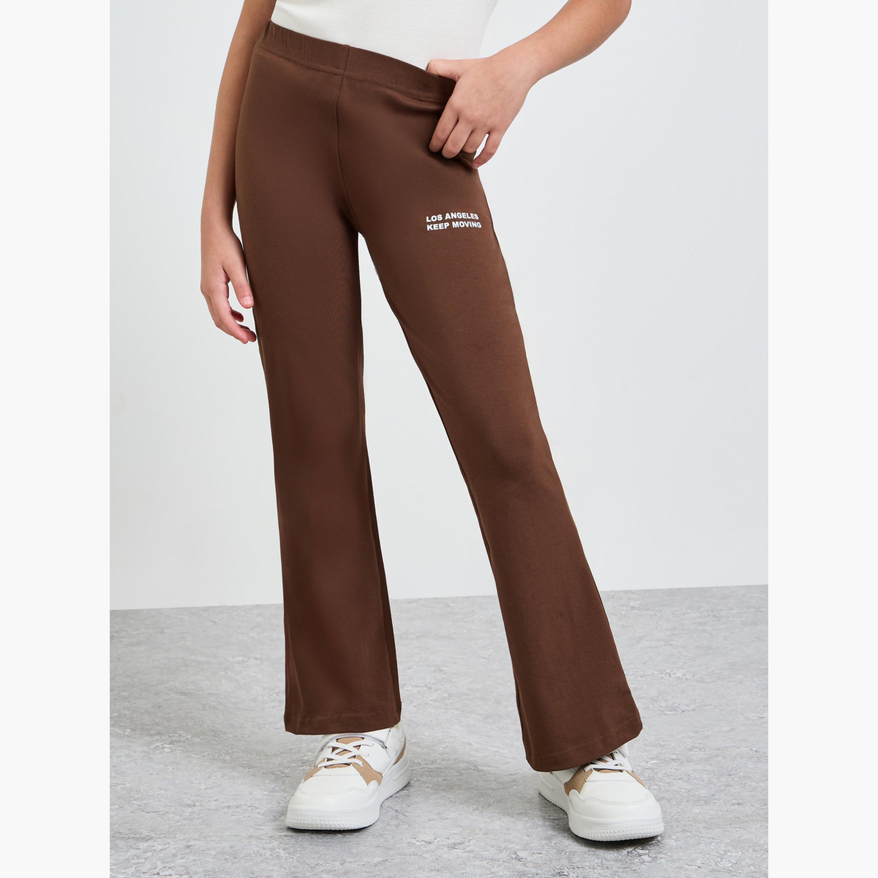 ليقنز واسع بطبعة كتابة للبنات-girls-clothing-bottoms-leggings-image-1