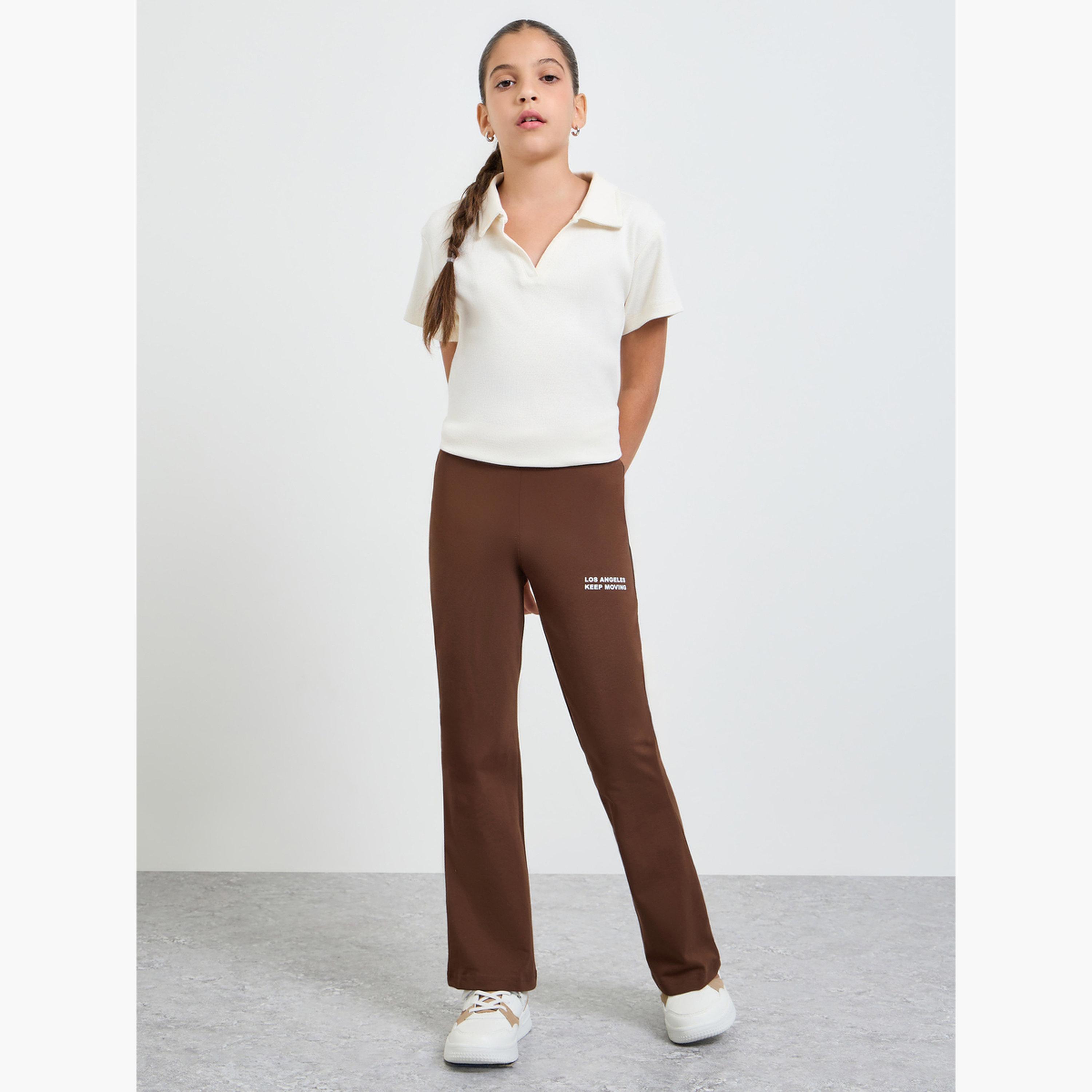 ليقنز واسع بطبعة كتابة للبنات-girls-clothing-bottoms-leggings-image-2