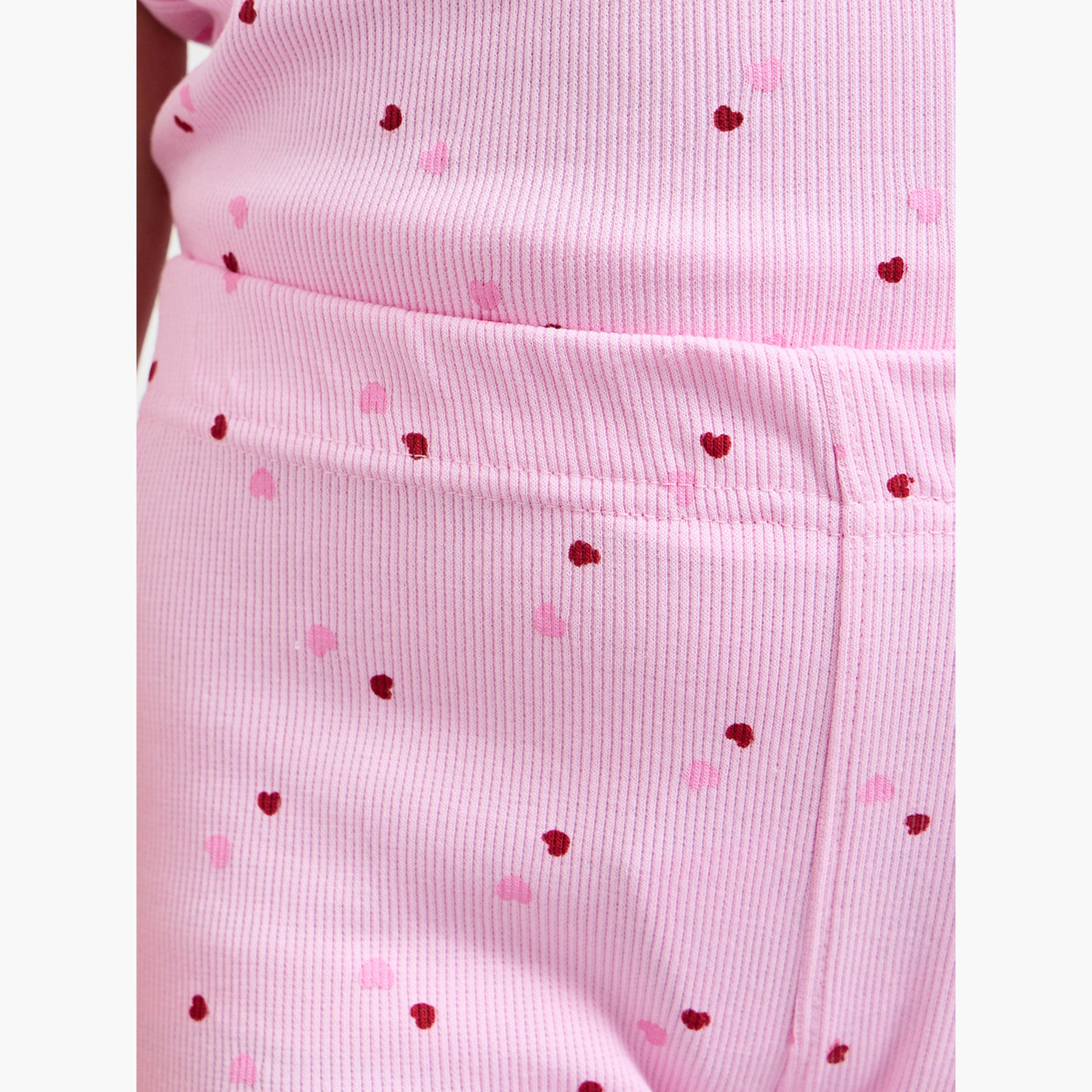 ليقنز مضلع بطبعة قلوب للبنات-girls-clothing-bottoms-leggings-image-3