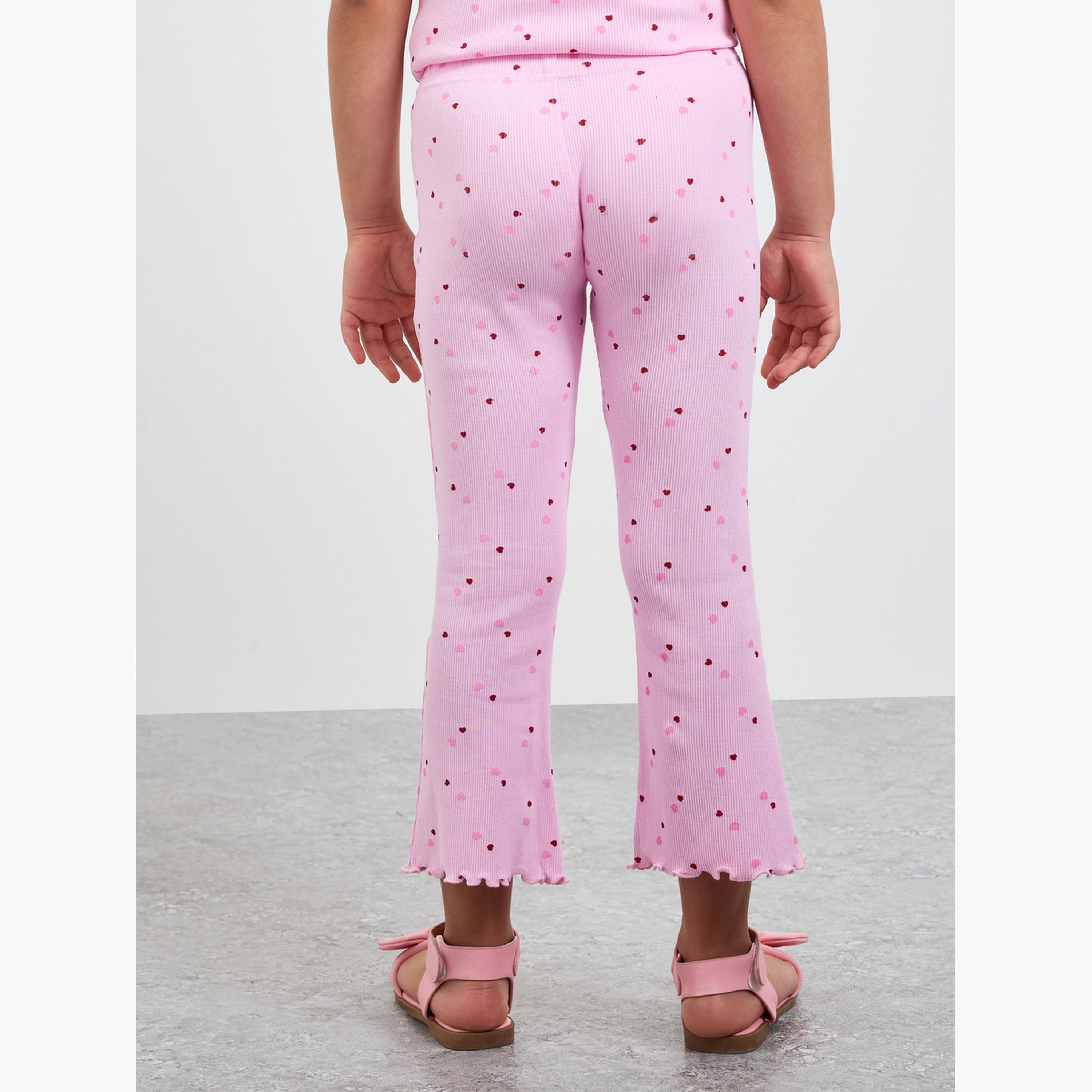 ليقنز مضلع بطبعة قلوب للبنات-girls-clothing-bottoms-leggings-image-4
