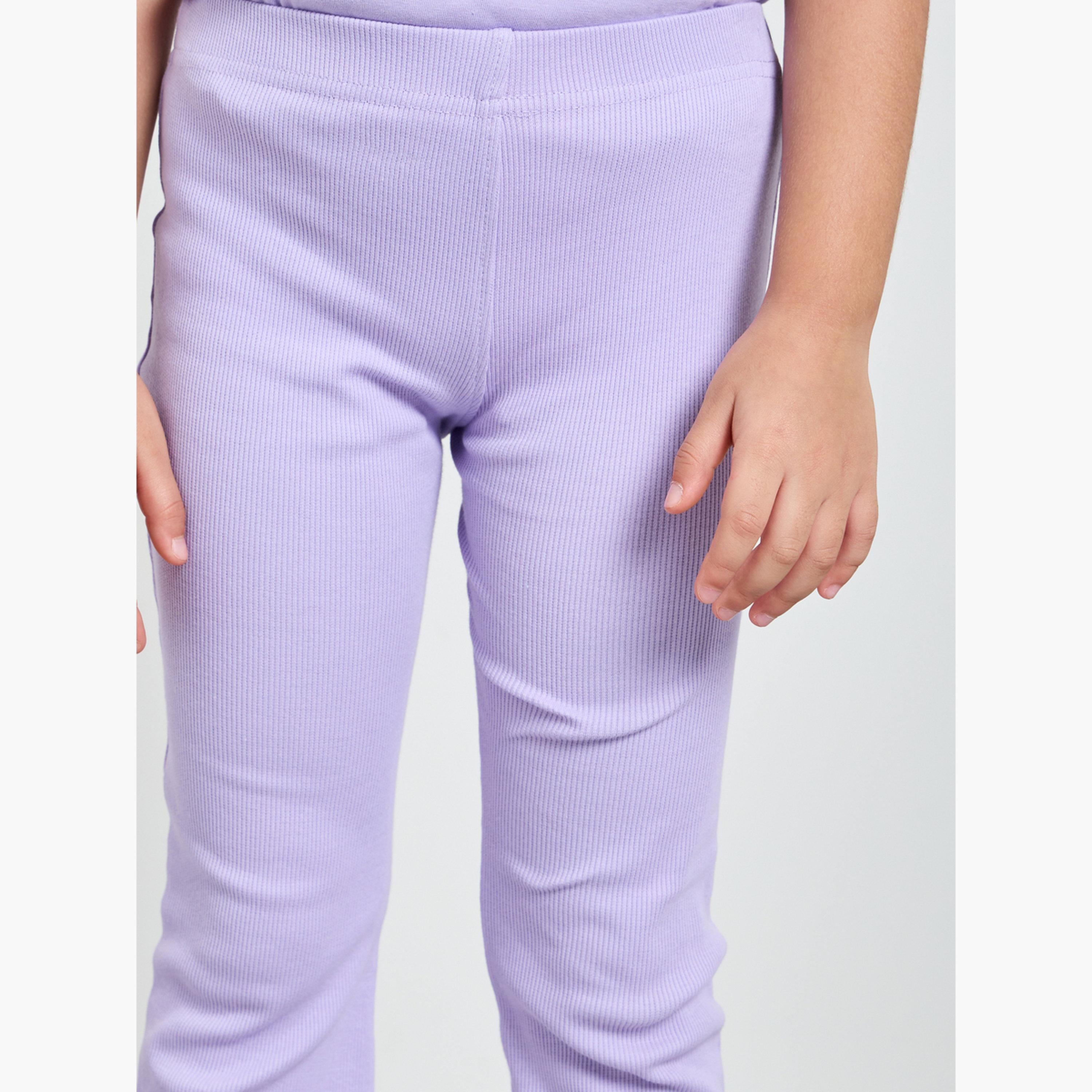 ليقنز مضلع بقصة واسعة للبنات-girls-clothing-bottoms-leggings-image-3