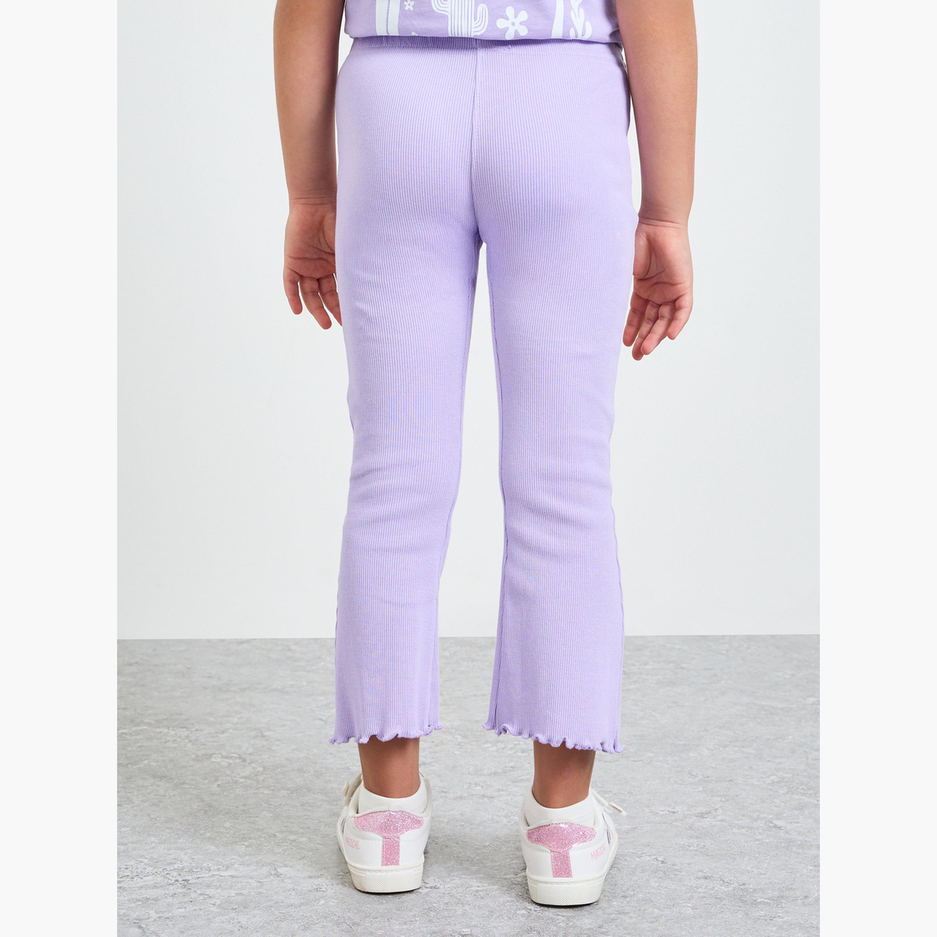 ليقنز مضلع بقصة واسعة للبنات-girls-clothing-bottoms-leggings-image-4