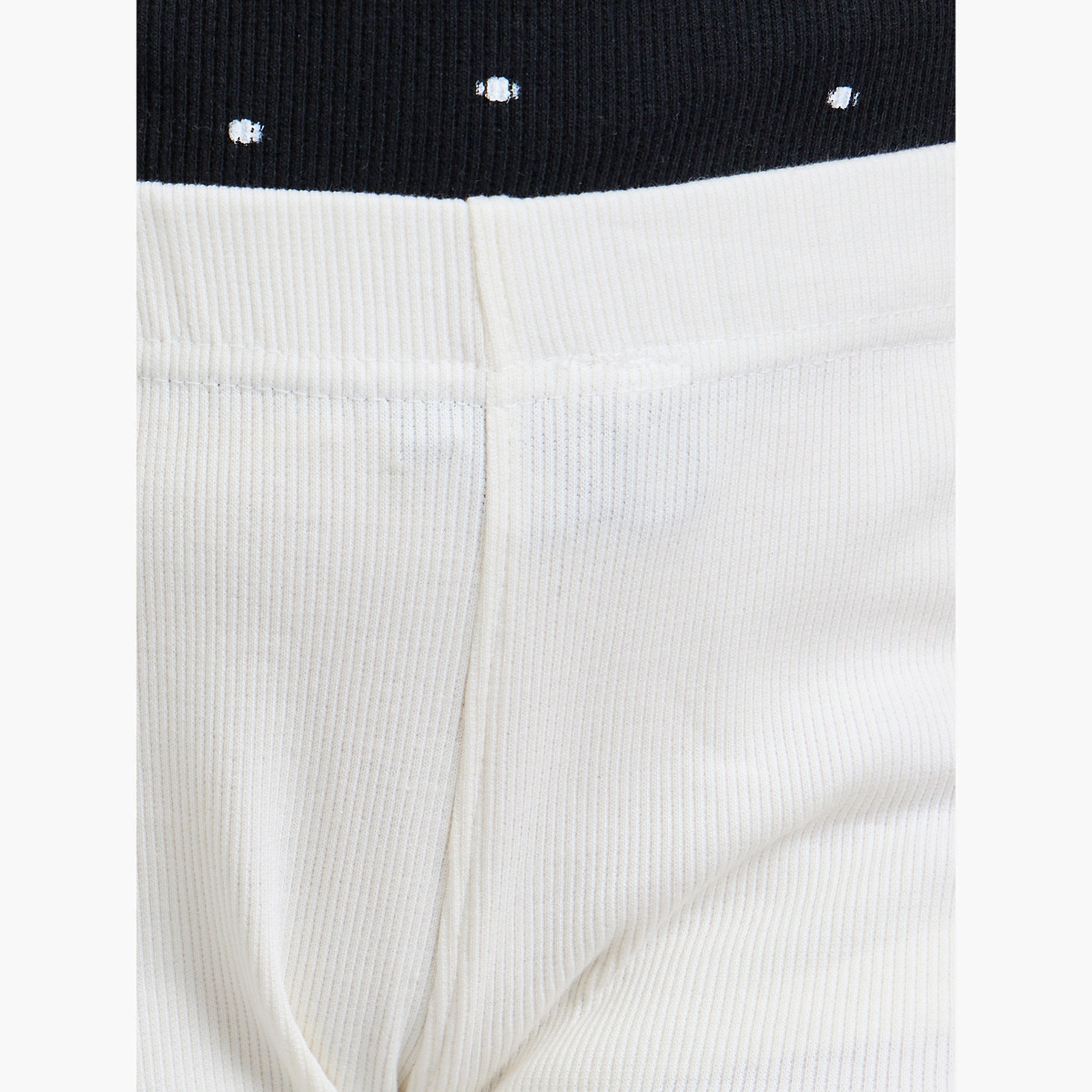 ليقنز مضلع بحافة مموجة للبنات-girls-clothing-bottoms-leggings-image-3