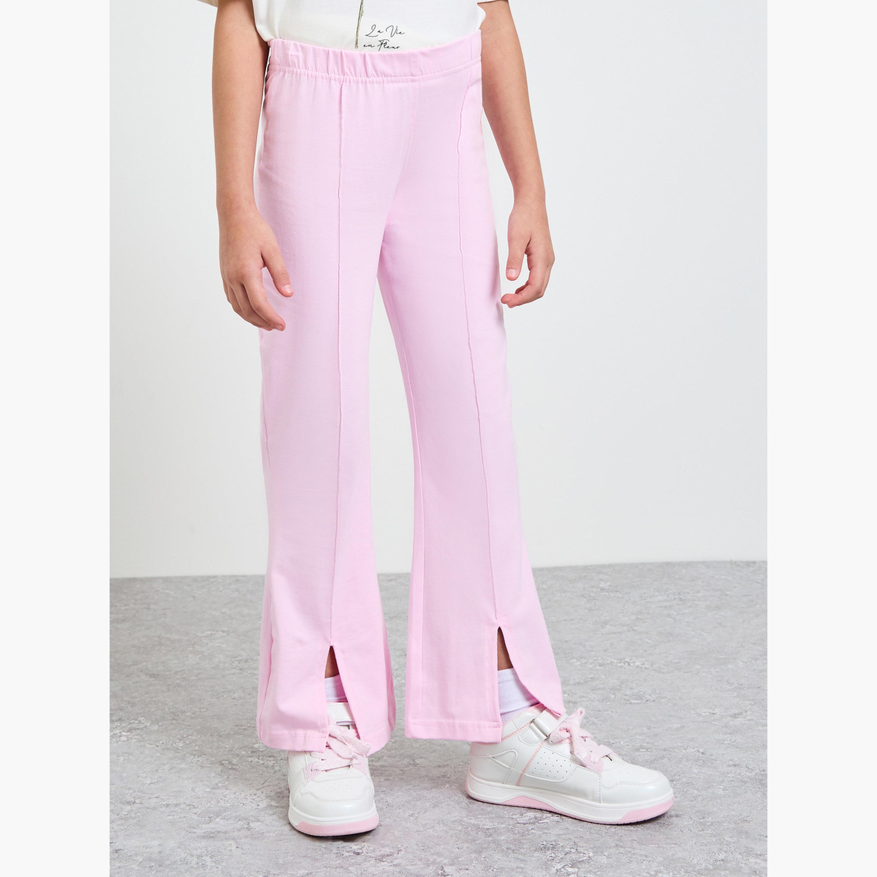 Styli Teen Girls Oversized T-Shirt and Flared Leggings Set-girls-clothing-setsandcoords-image-4