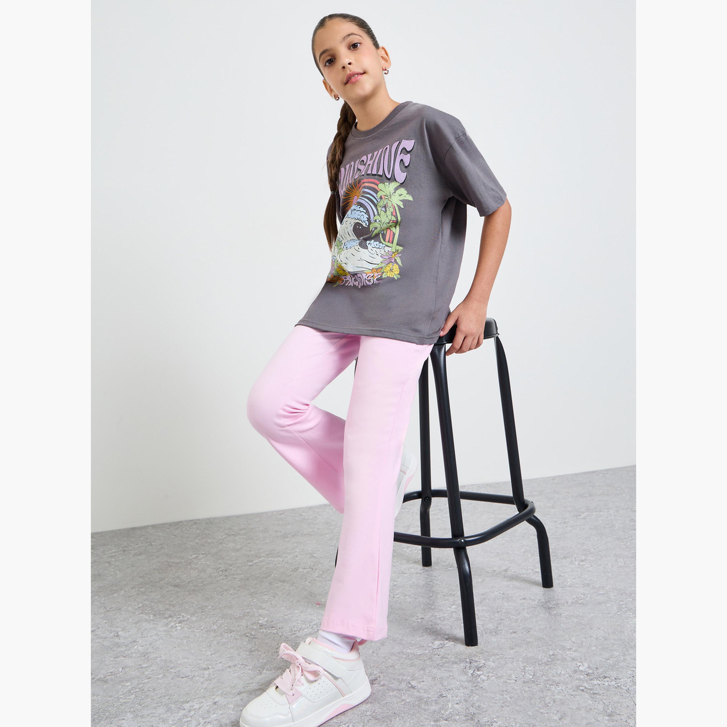 مجموعة من بنطال وتيشيرت واسع للبنات-girls-clothing-setsandcoords-image-2